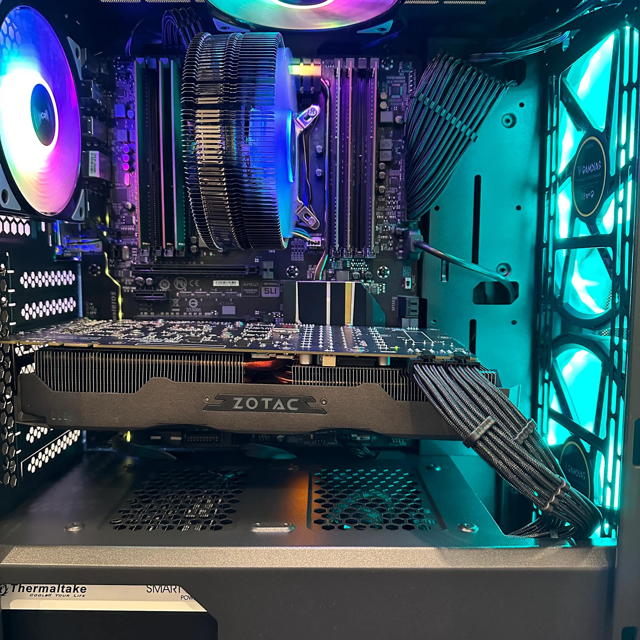  🧬Gaming PC🧬-Nvidia GTX 980TI 6GB-Intel i7 Xeon 2667 V3 8Cores/16threads-24GB DDR4 RAM-512GB SSD