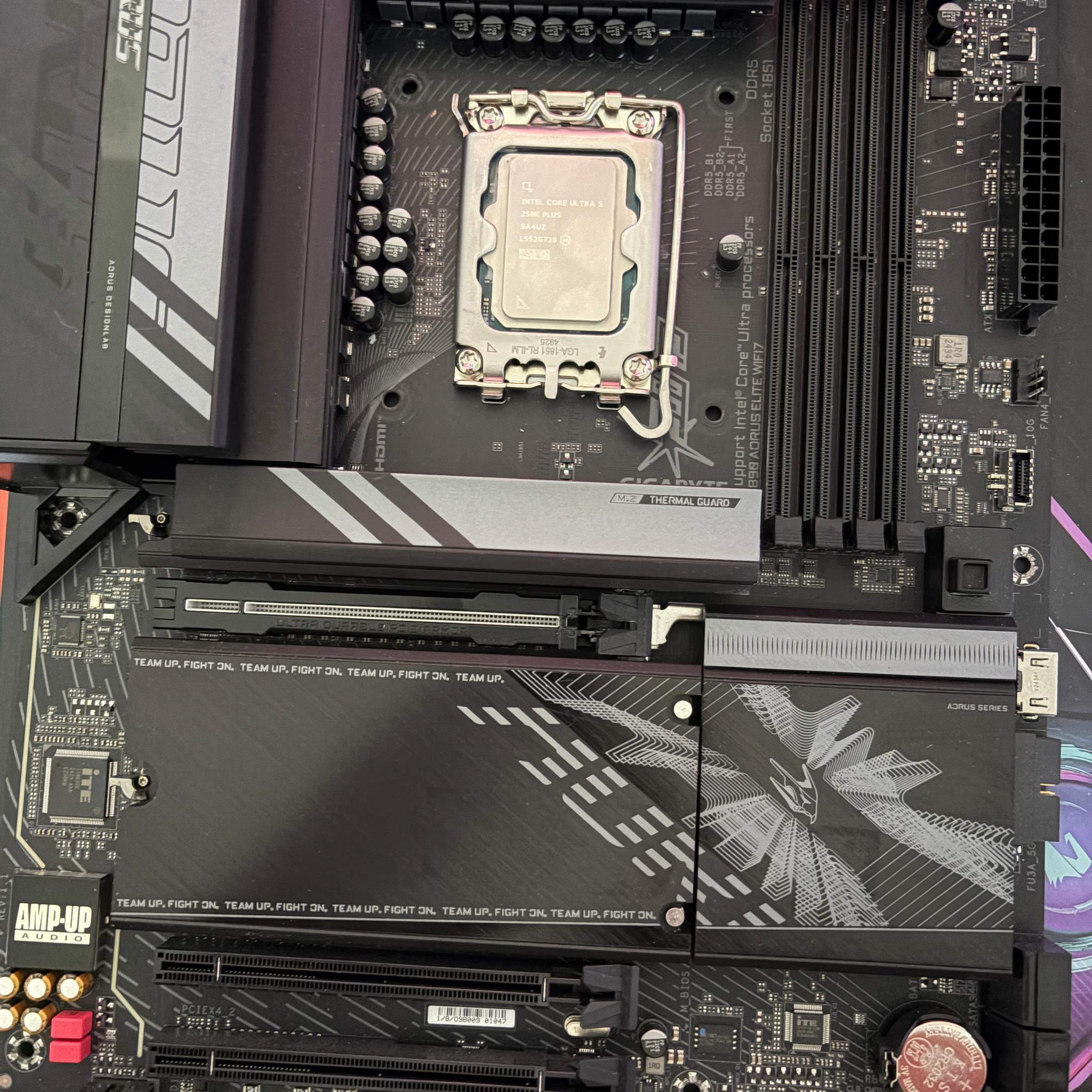 Core Ultra 250k plus + Gigabyte Z890 Aorus Elite Wifi