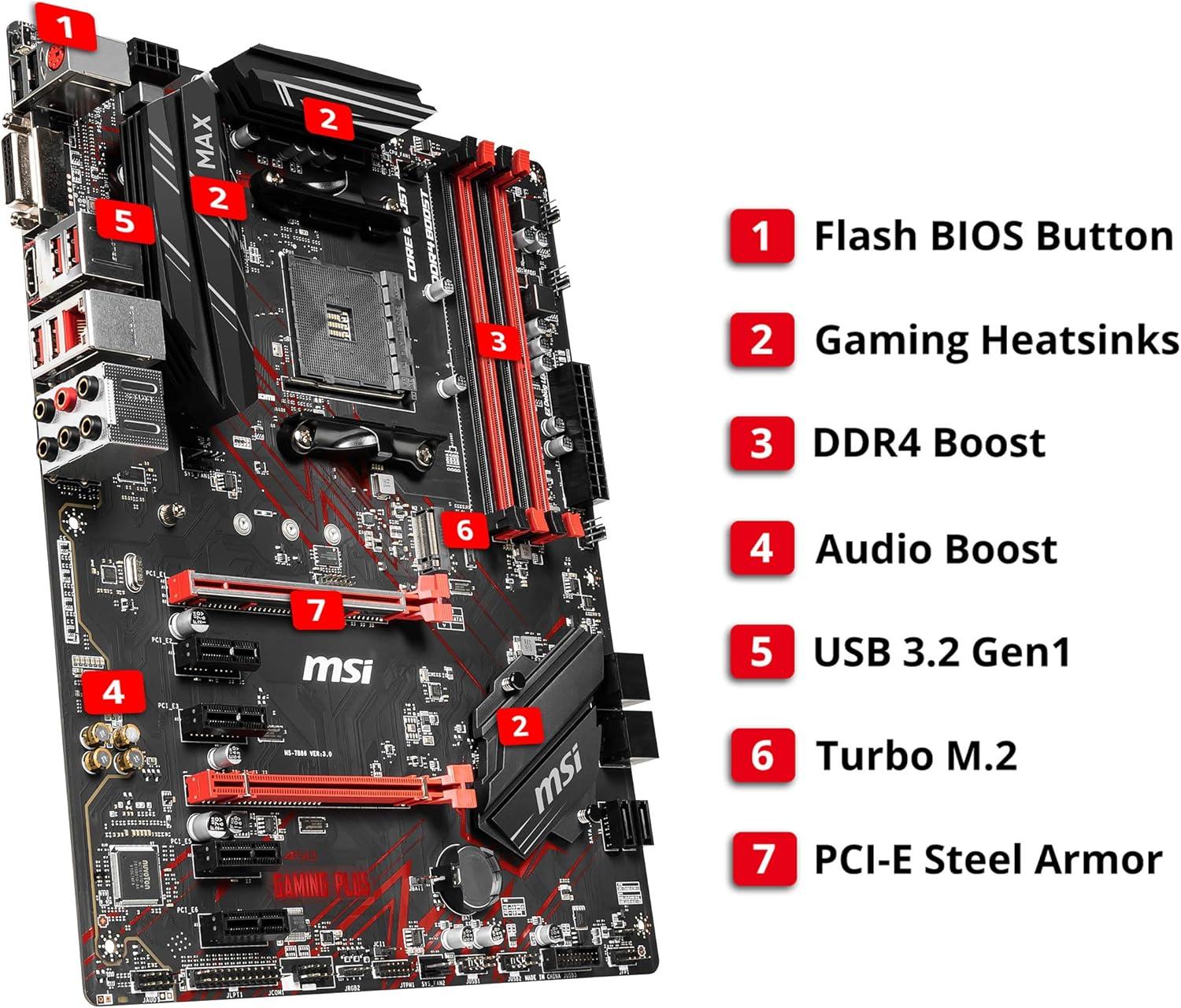 MSI B450 Gaming Plus Max ATX
