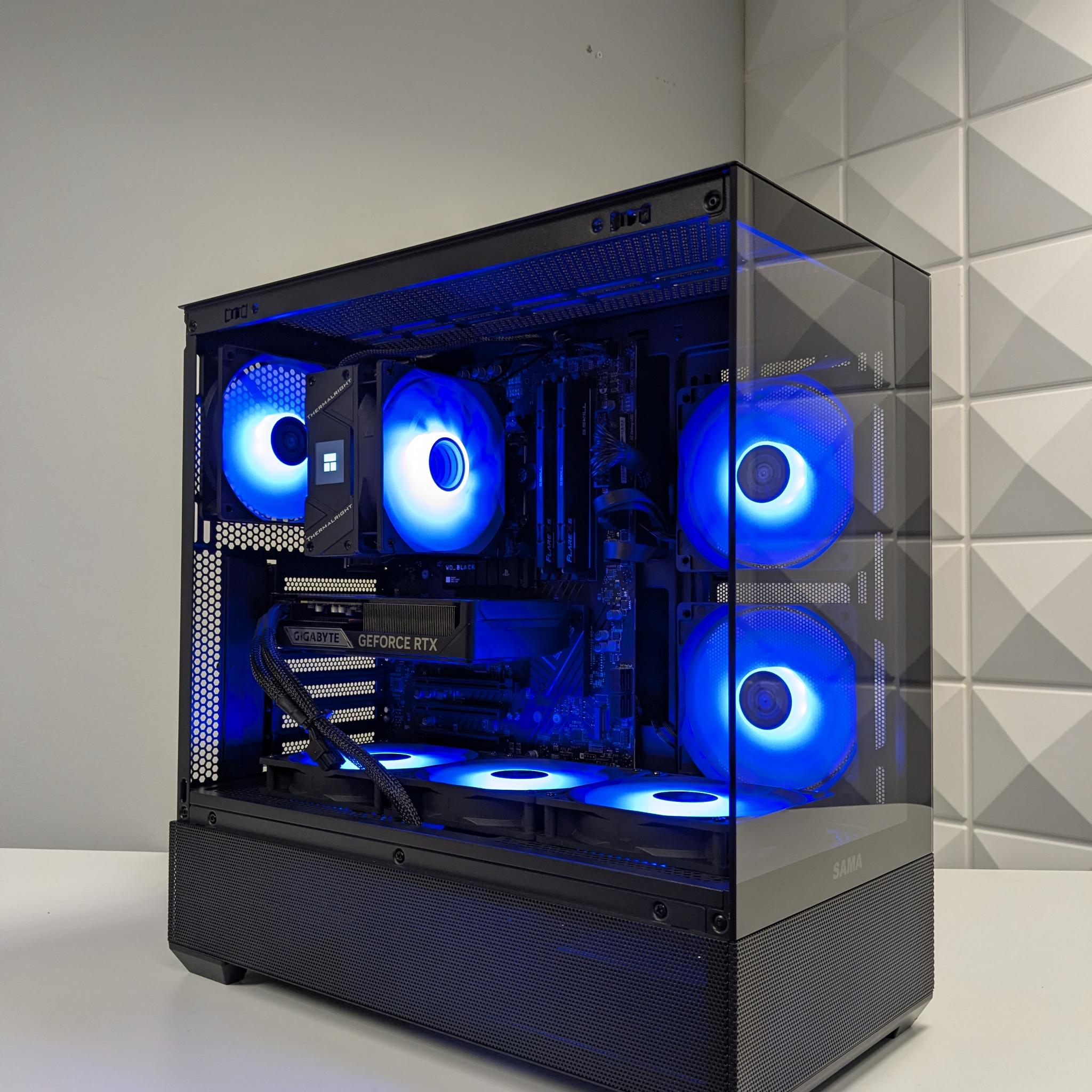 Black RGB Gaming PC - RTX 5060 Ti 8GB - Intel i5 13400F