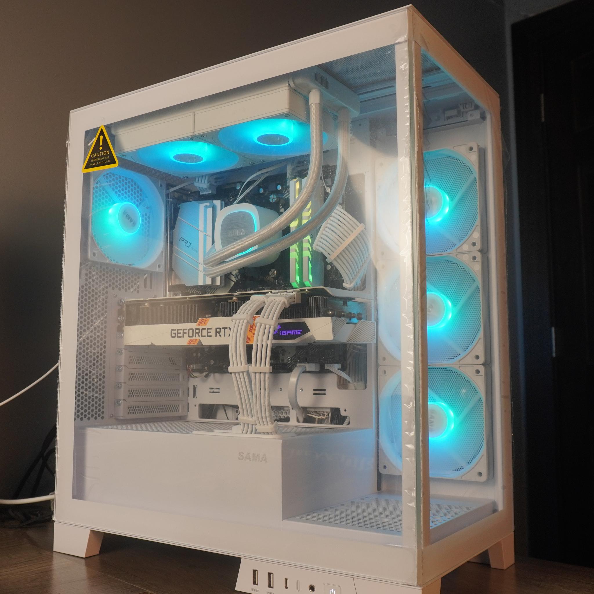 🤍AESTHETIC🤍 1440p/1080p GAMING MACHINE 💚RTX 3060ti 🧡 Ryzen 5 5600 | 16GB | WIFI | WIN 11 Pro