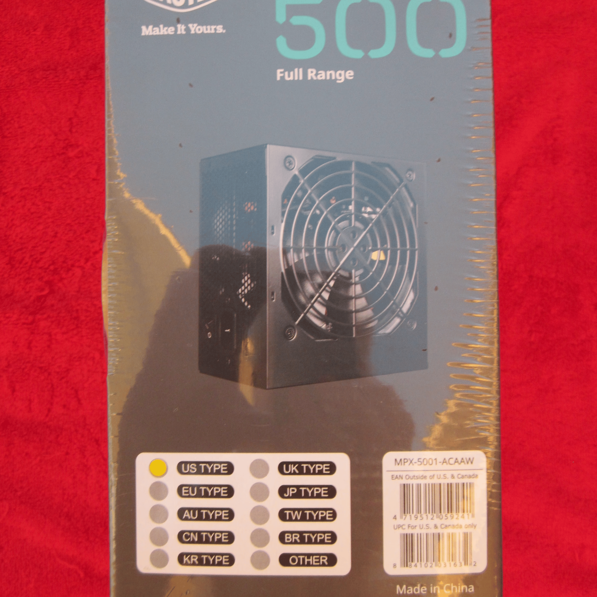 New Cooler Master MasterWatt Lite 80+ 500w Power Supply