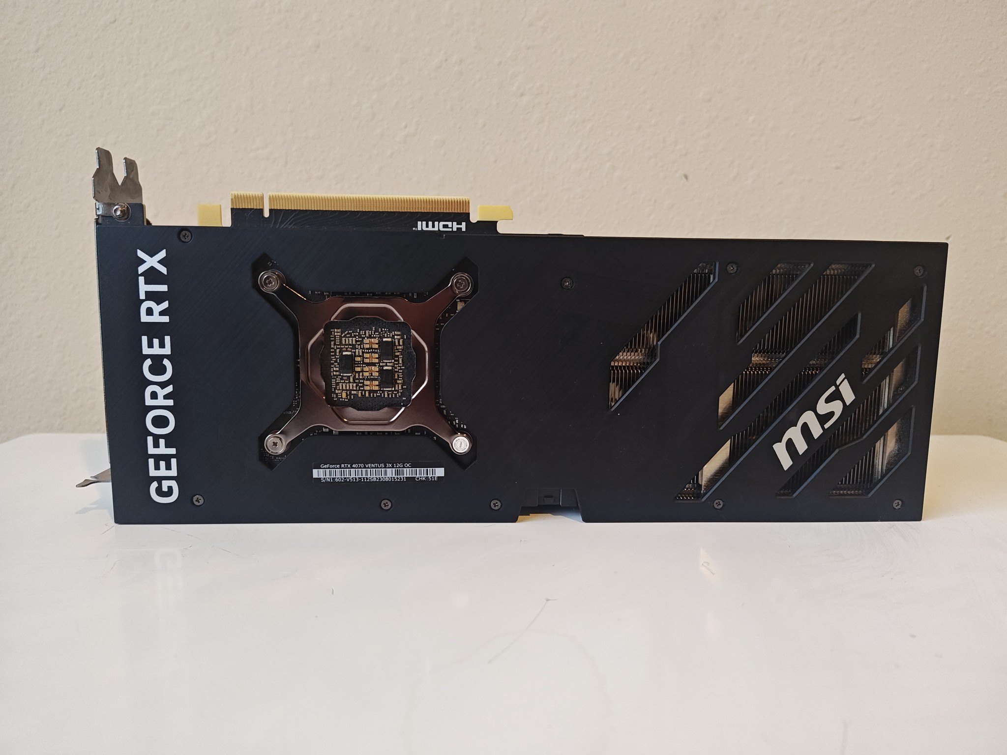 MSI GeForce RTX 4070 VENTUS 3X E 12G OC