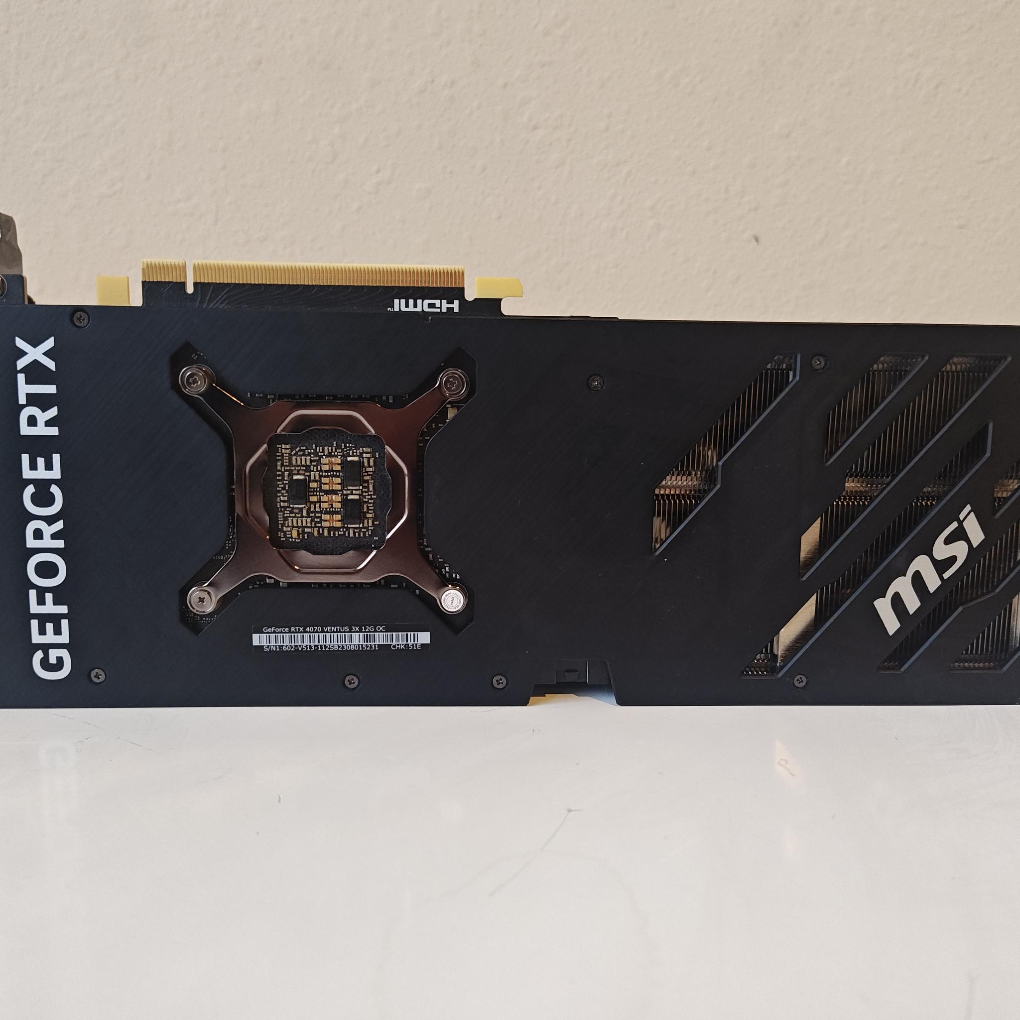 MSI GeForce RTX 4070 VENTUS 3X E 12G OC