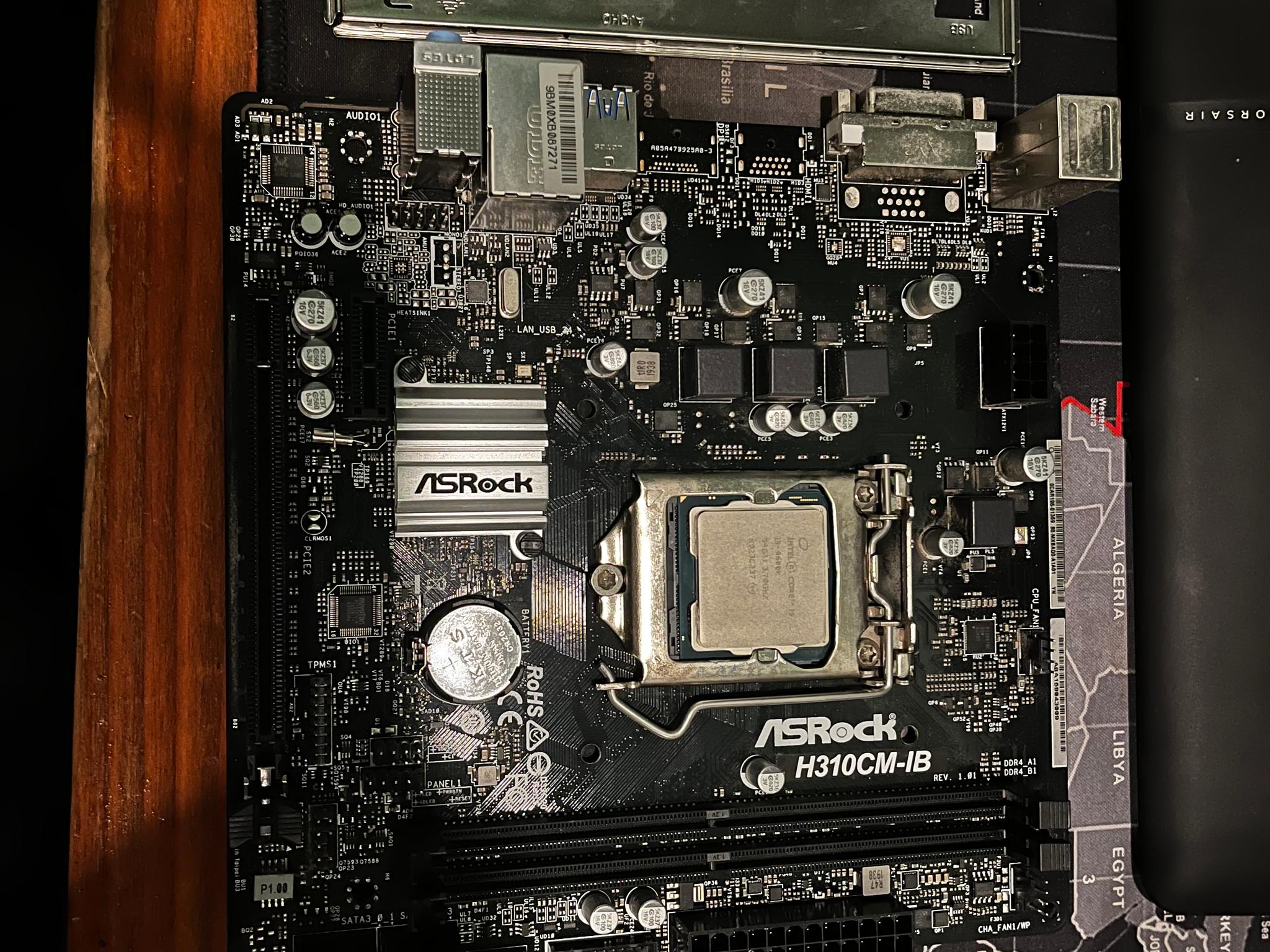 ASUS LGA1200 MOTHERBOARD + I5 9600k