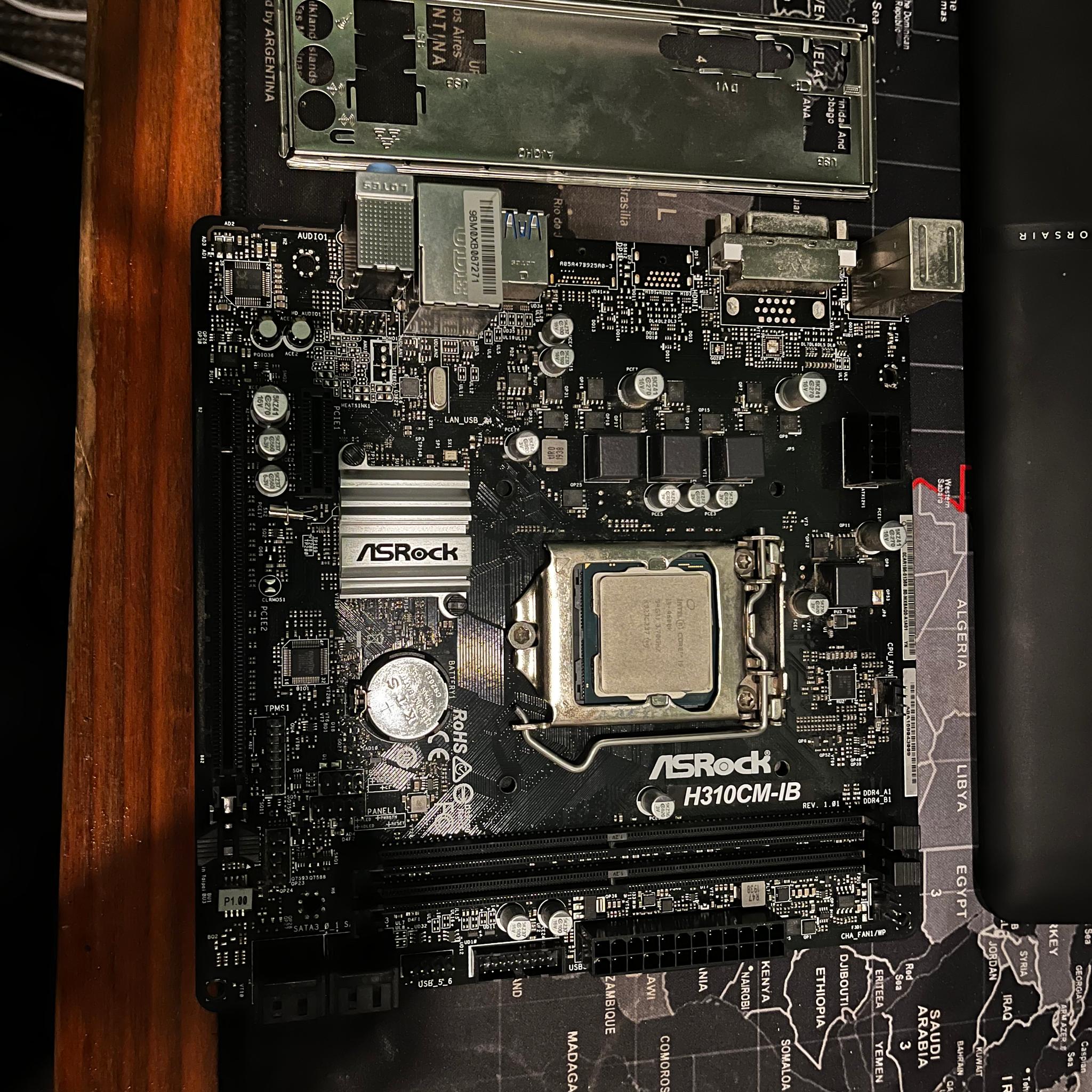 ASUS LGA1200 MOTHERBOARD + I5 9600k