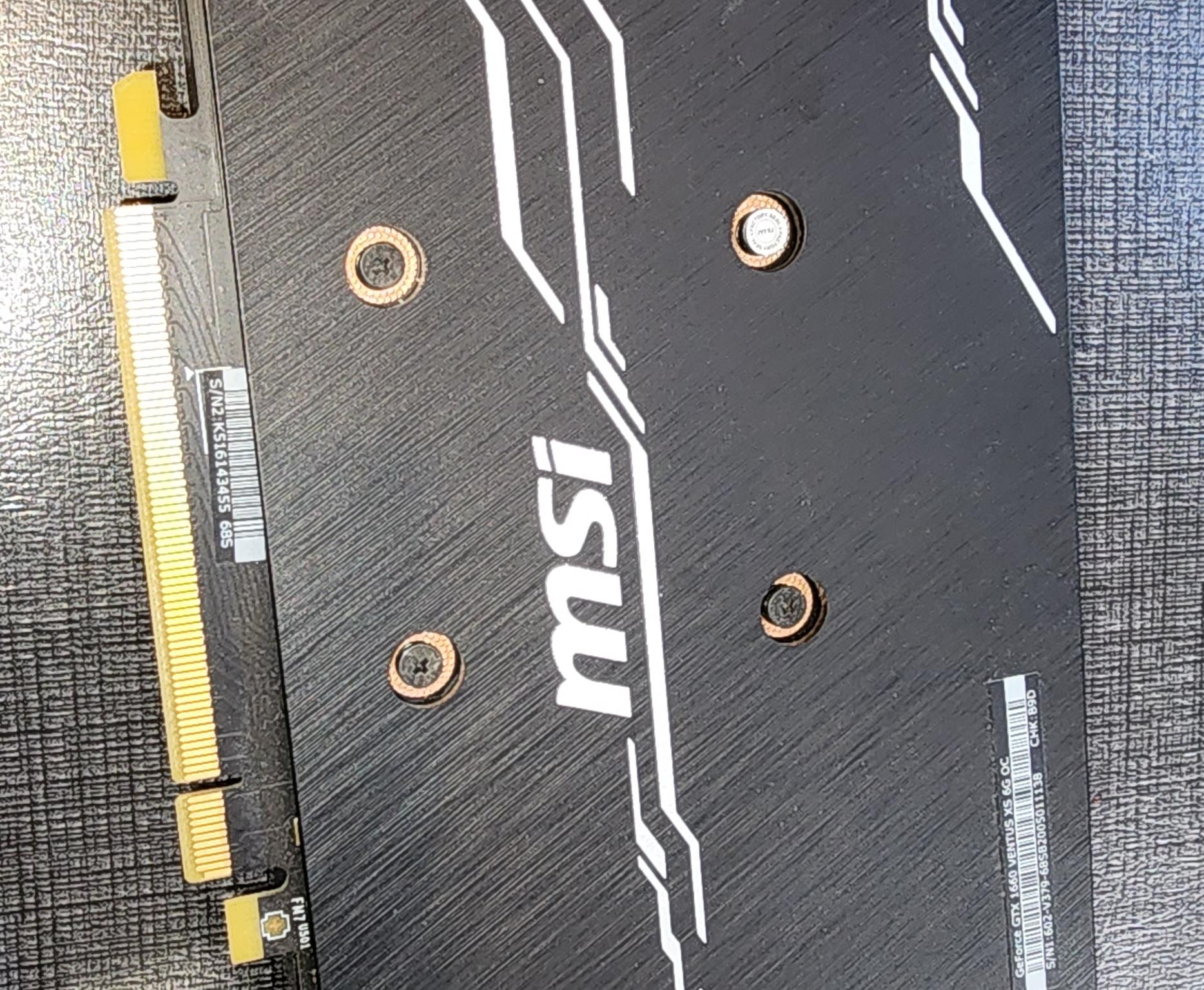 MSI GeForce GTX 1660 SUPER VENTUS XS OC