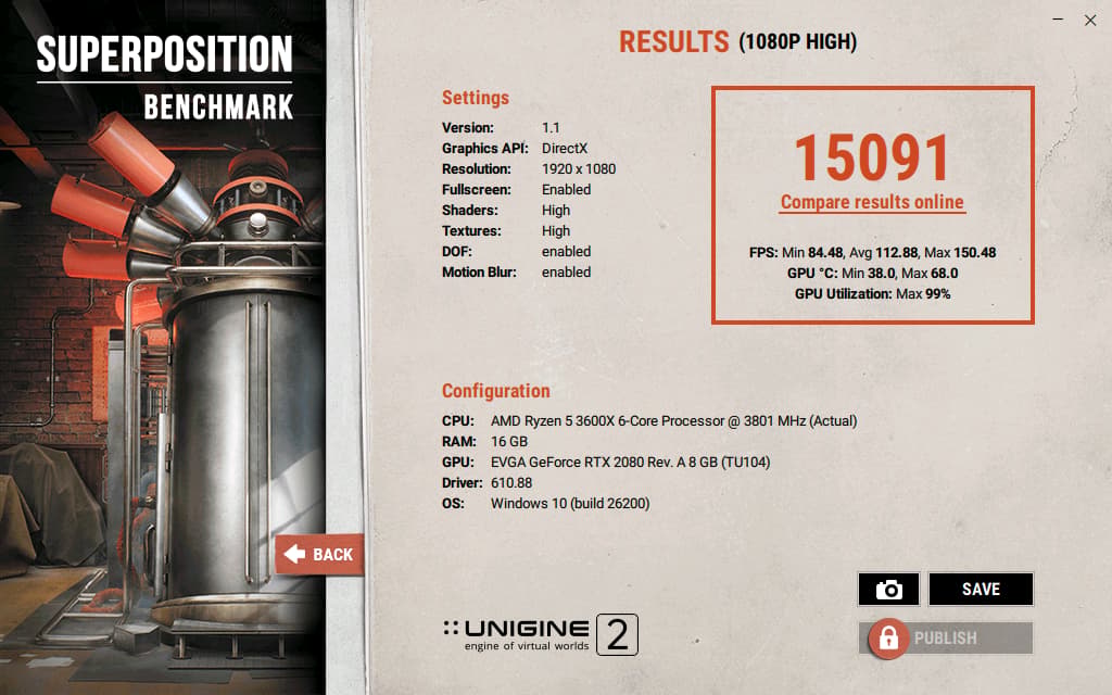 RTX 2080 | Ryzen 3600x | 16GB RAM | 1TB SSD