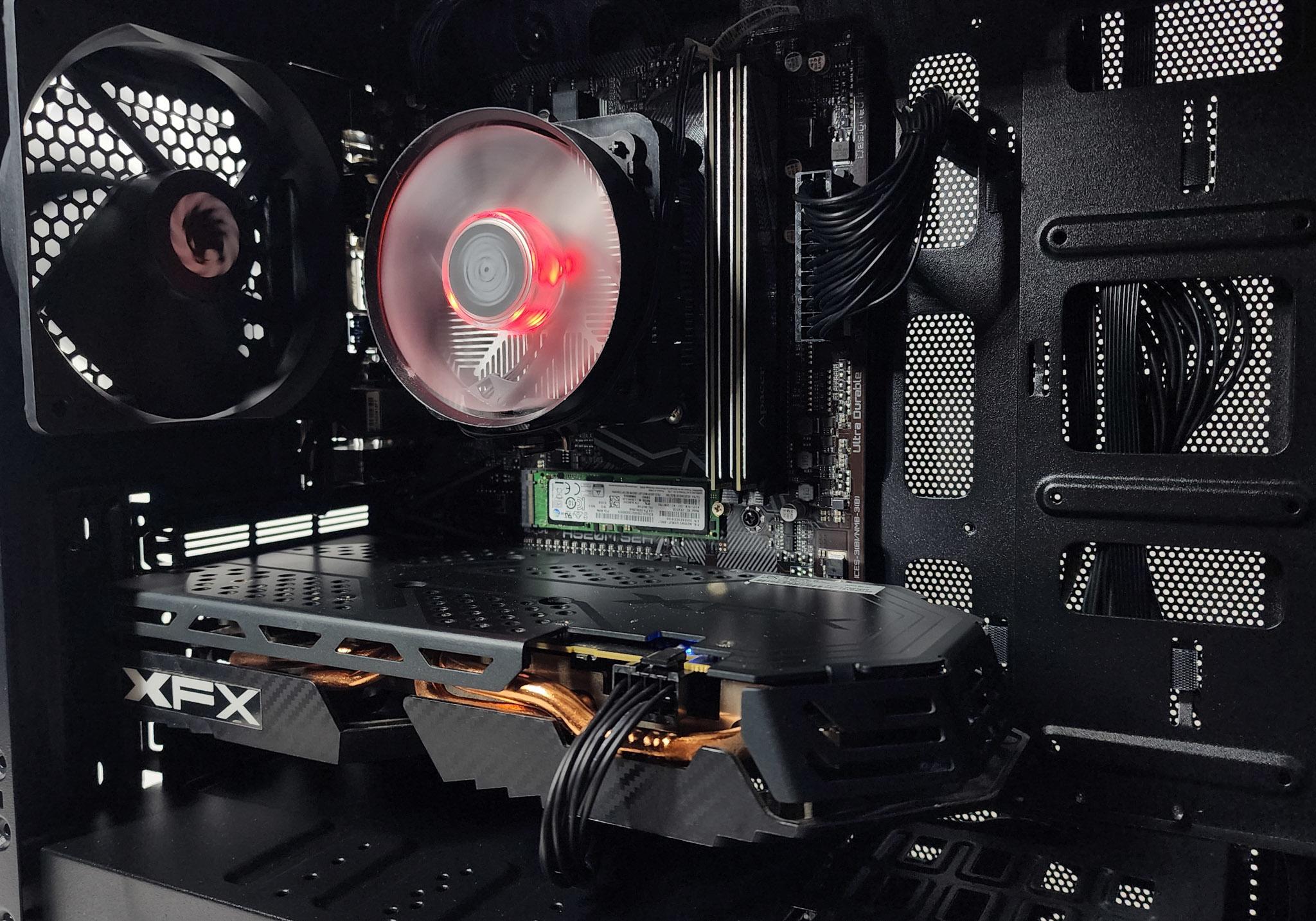 Gaming PC Ryzen 5 3600 16GB RAM 512GB SSD RX 580 8GB Windows 11 Computer