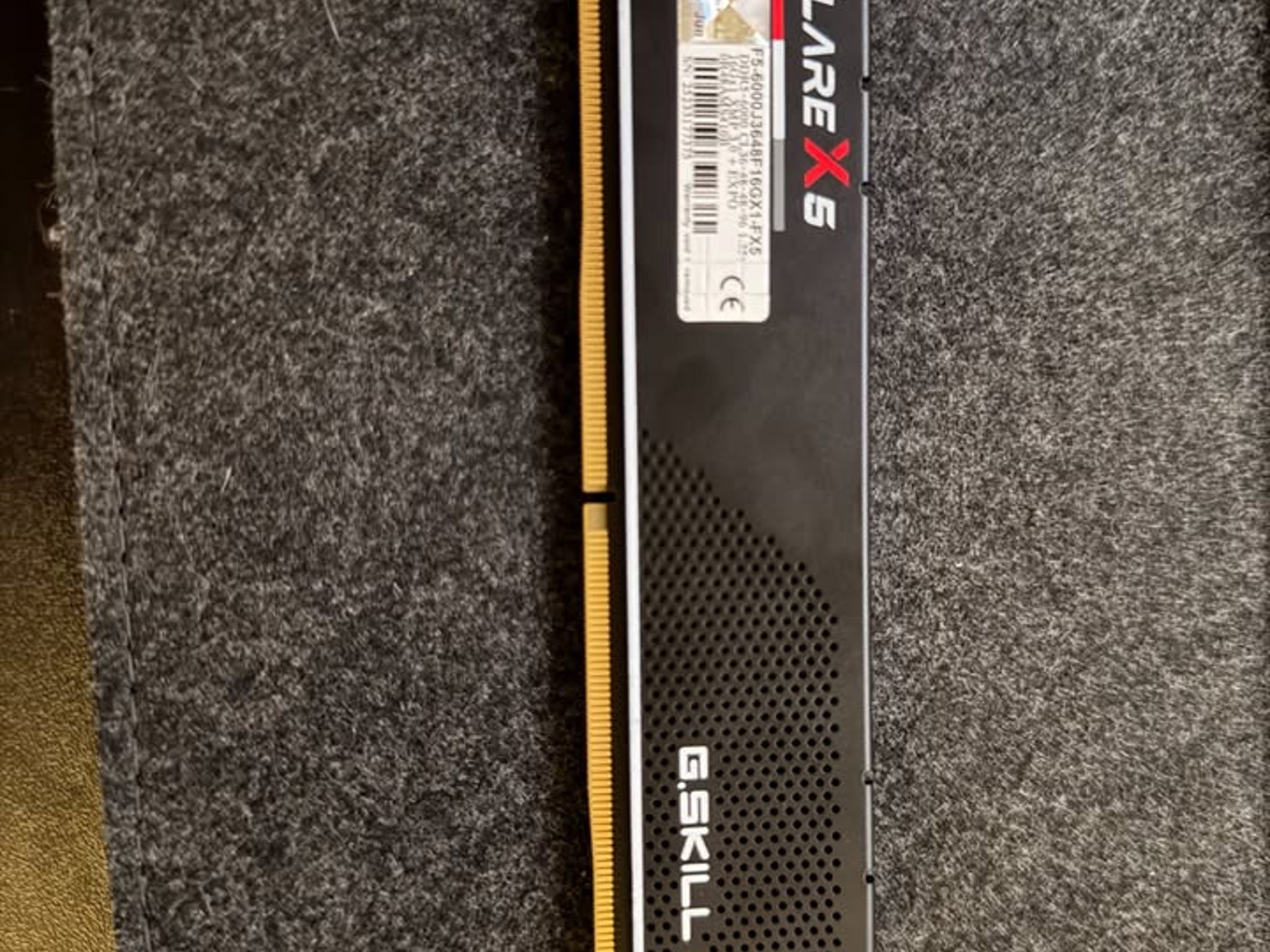 G.Skill Flare X5 16GB (1x16GB) DDR5-6000 CL36 EXPO Desktop RAM - F5-6000J3648F16GX1-FX5