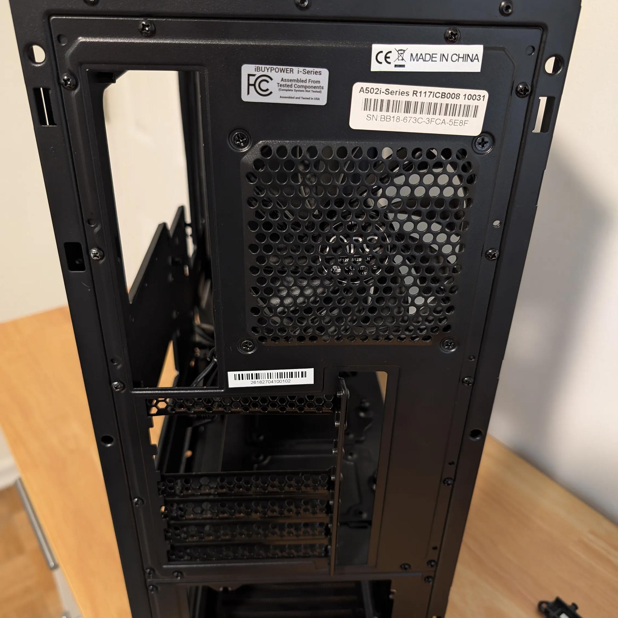 iBuyPower Case, Keyboard, and Mouse pad