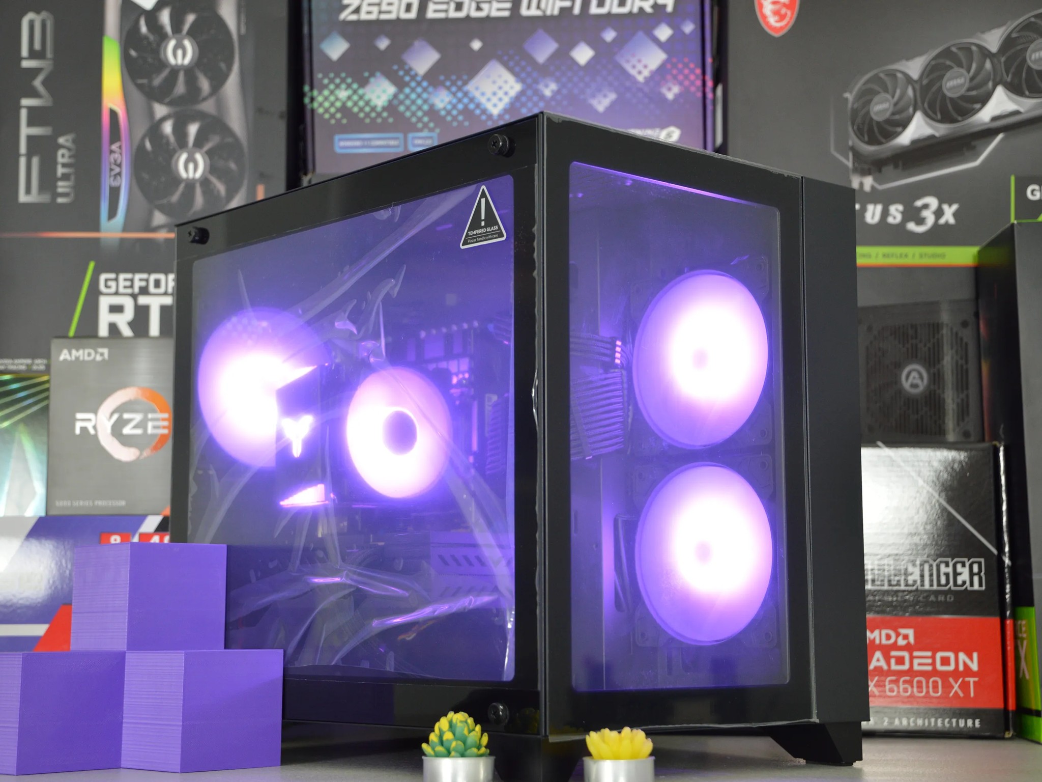 🟣⚫️| RX 580 8GB | INTEL XEON E5 2670 V3 | 16GB DDR4 RAM | 1TB NVME SSD | Royal Darkness |