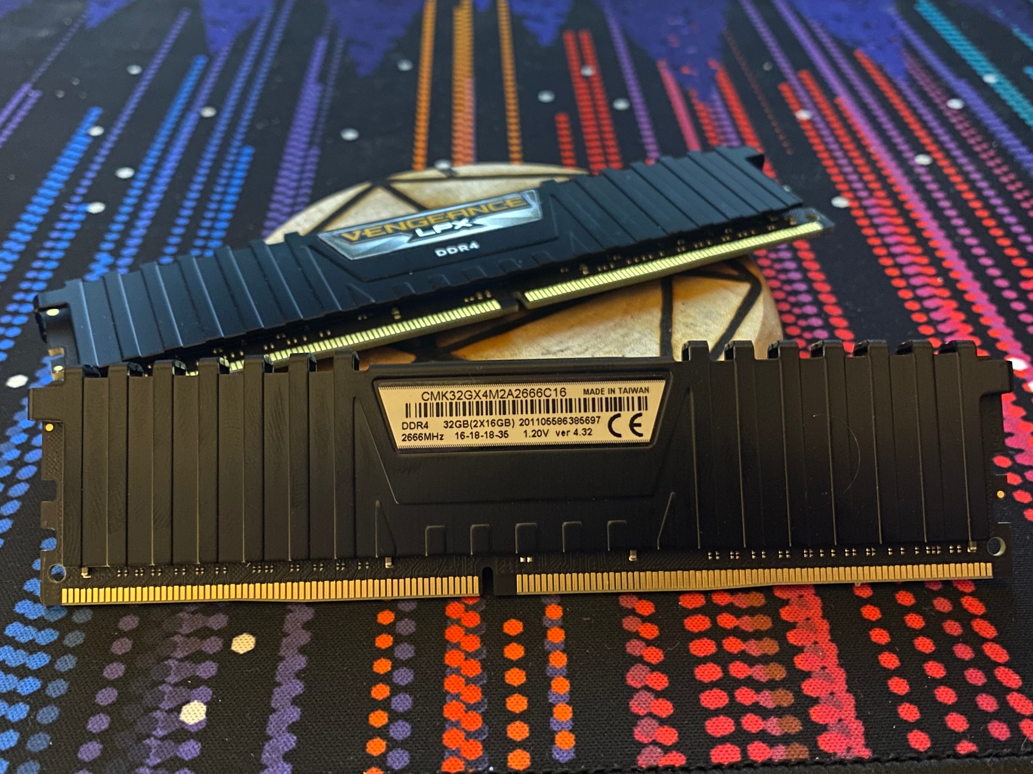 Corsair Vengeance LPX DDR4-2666 Memory Kit (2×16GB, 32GB Total)