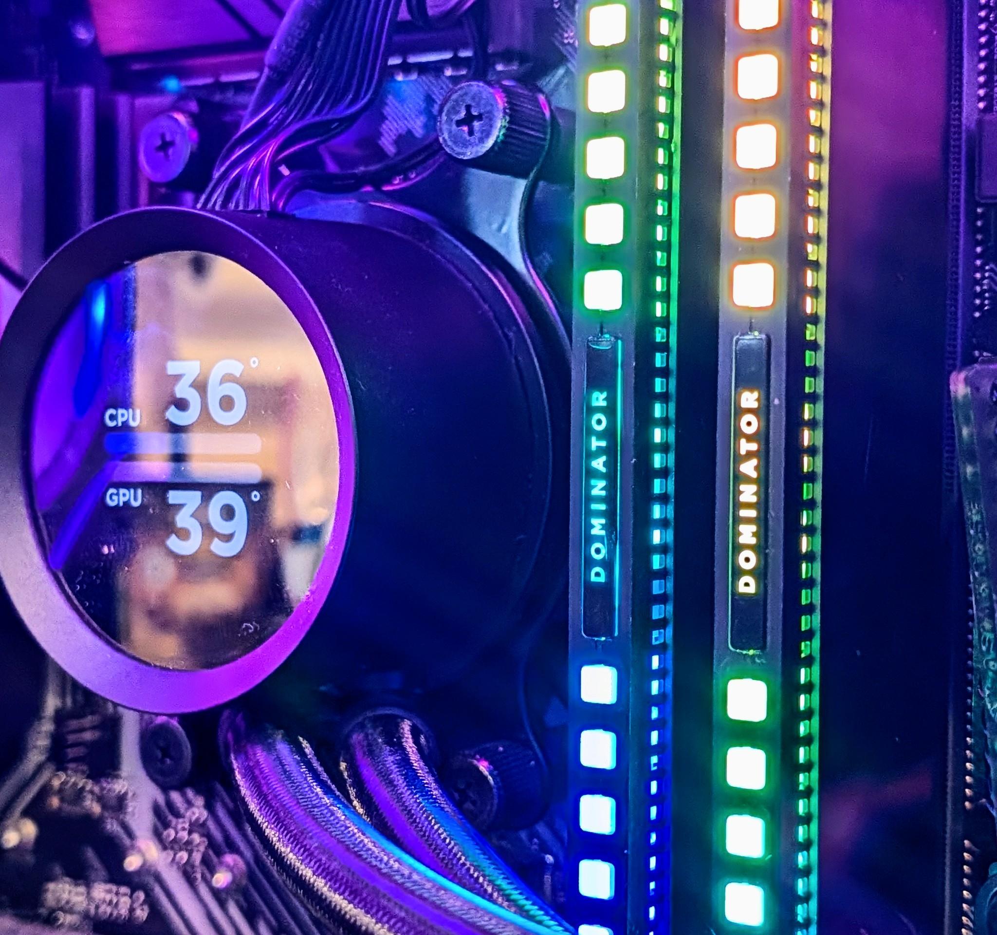 🌈 Ryzen 5 5600XT + RX 7700 XT Gaming PC | 1440p Gaming | Premium RGB Build w/ LCD Liquid Cooler