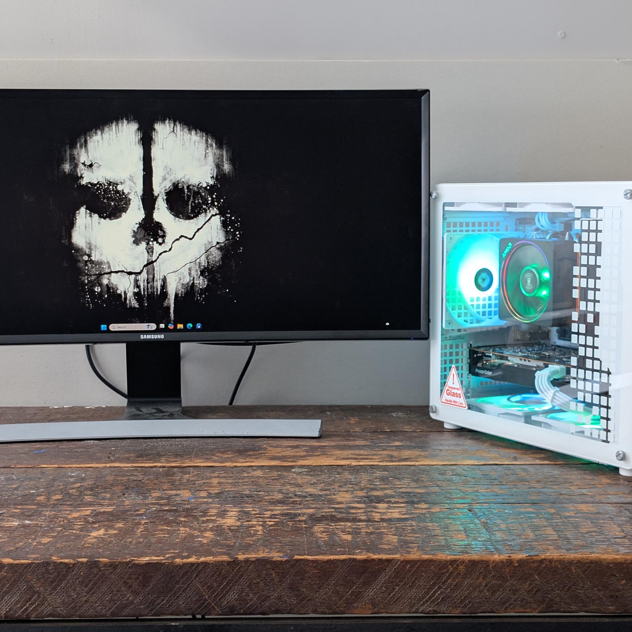⭐NEW⭐ M-ATX White Streaming/Gaming PC