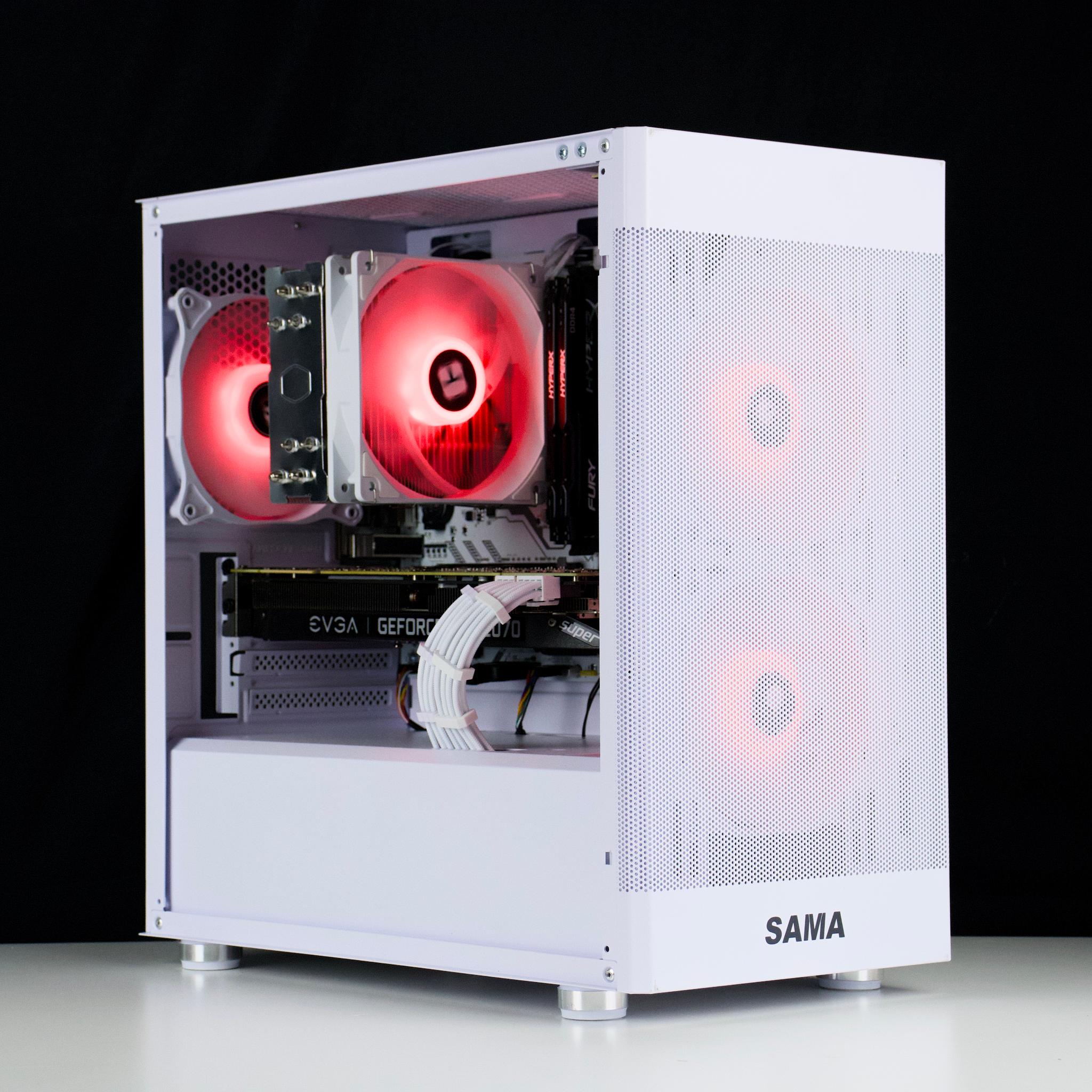 🧊❄️🧊 White Gaming PC – RTX 2070 Super , Ryzen 5 5500, 16GB RAM, 500GB SSD 🧊❄️🧊