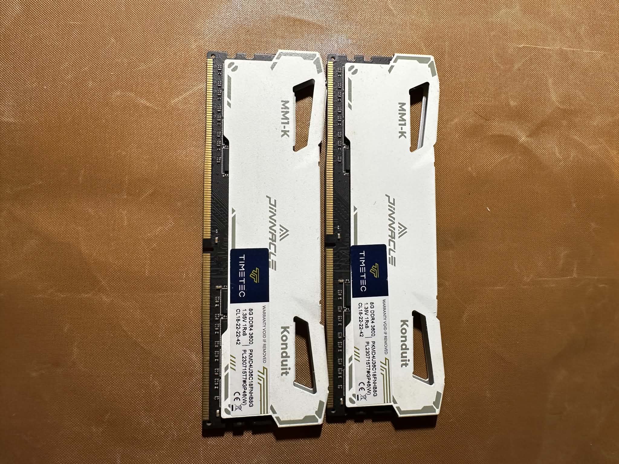 Pinnacle Konduit 16GB (2x8GB) DDR4-3600MHz RAM Kit CL18