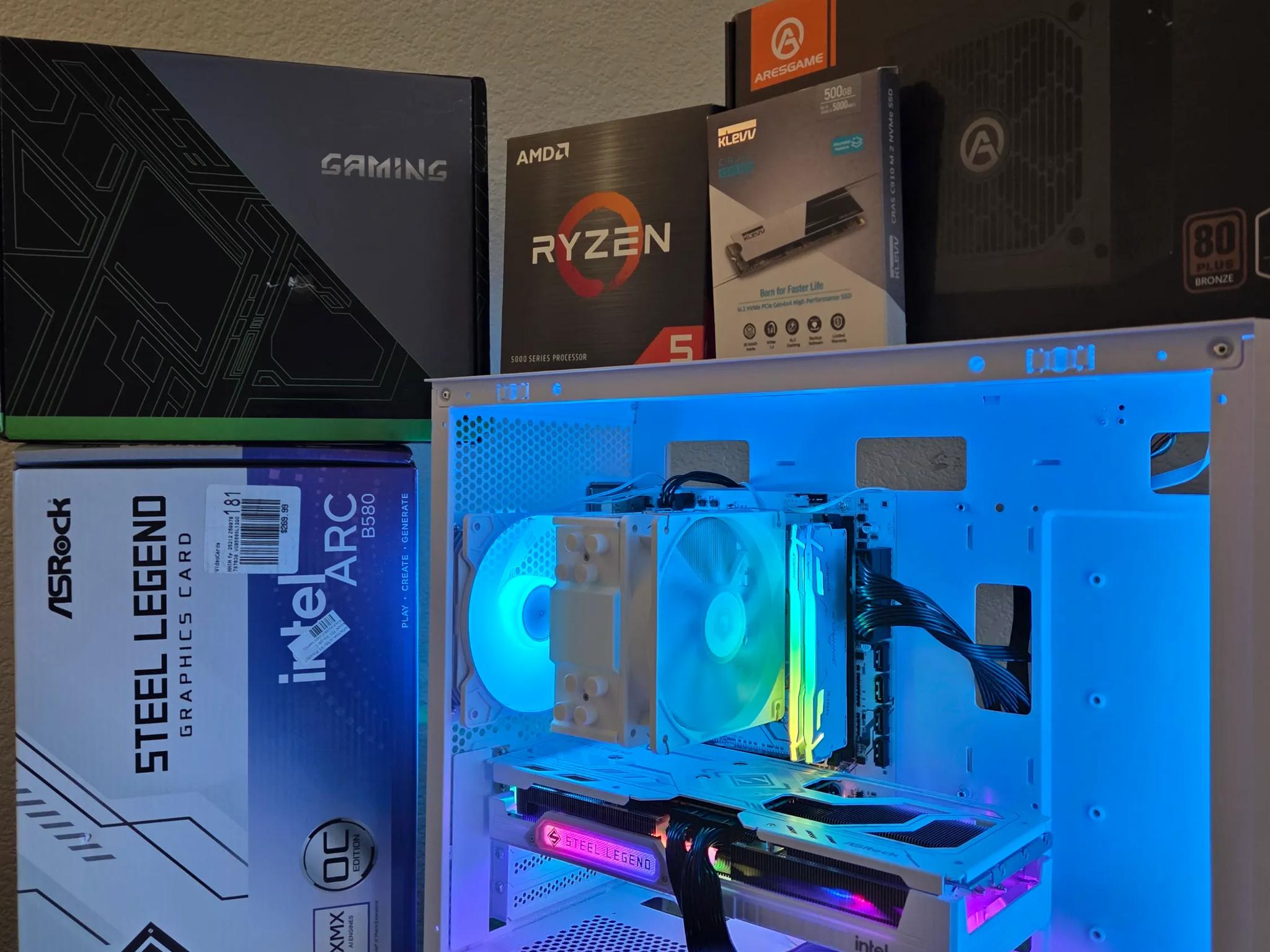 Aesthetic frost white gaming pc !(NEW)!