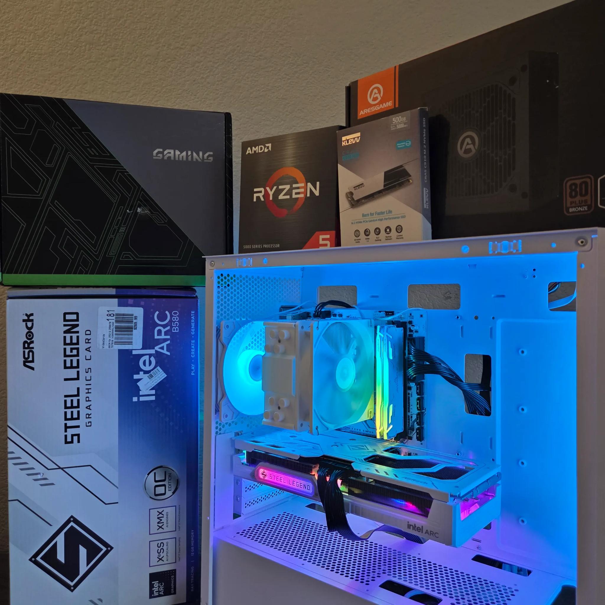 Aesthetic frost white gaming pc !(NEW)!