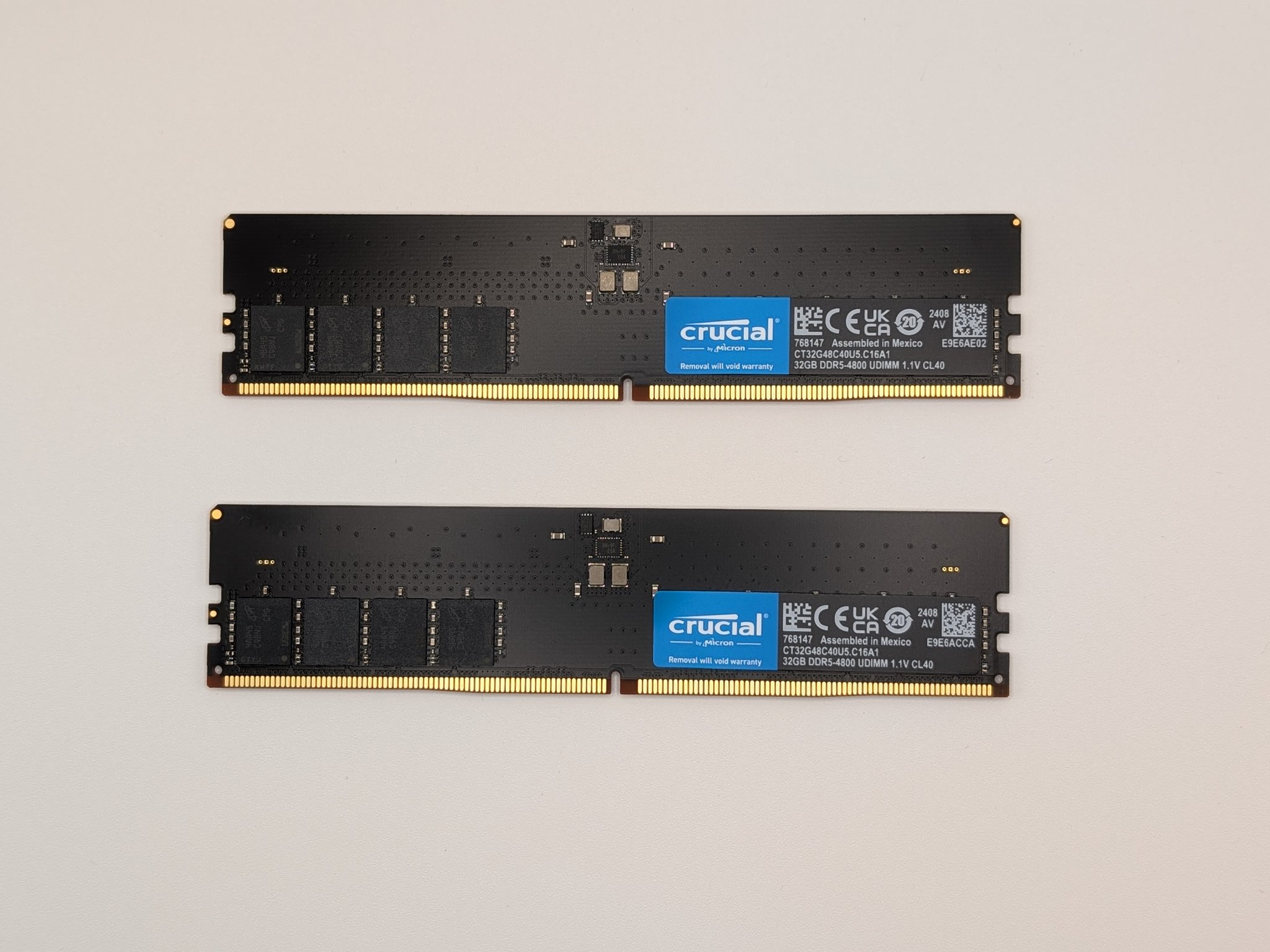 Crucial 64GB (2x32GB) DDR5 RAM 4800MT/s DIMM Desktop Memory