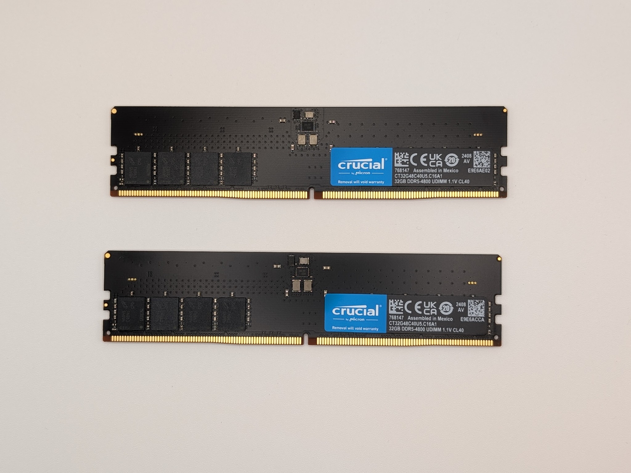 Crucial 64GB (2x32GB) DDR5 RAM 4800MT/s DIMM Desktop Memory