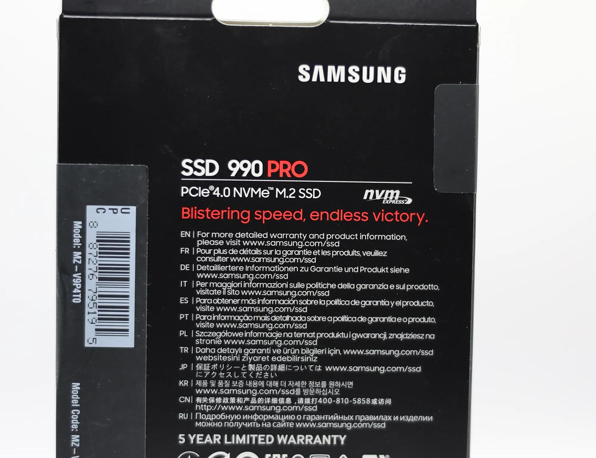 Samsung 990 pro 4TB *NEW* SEALED