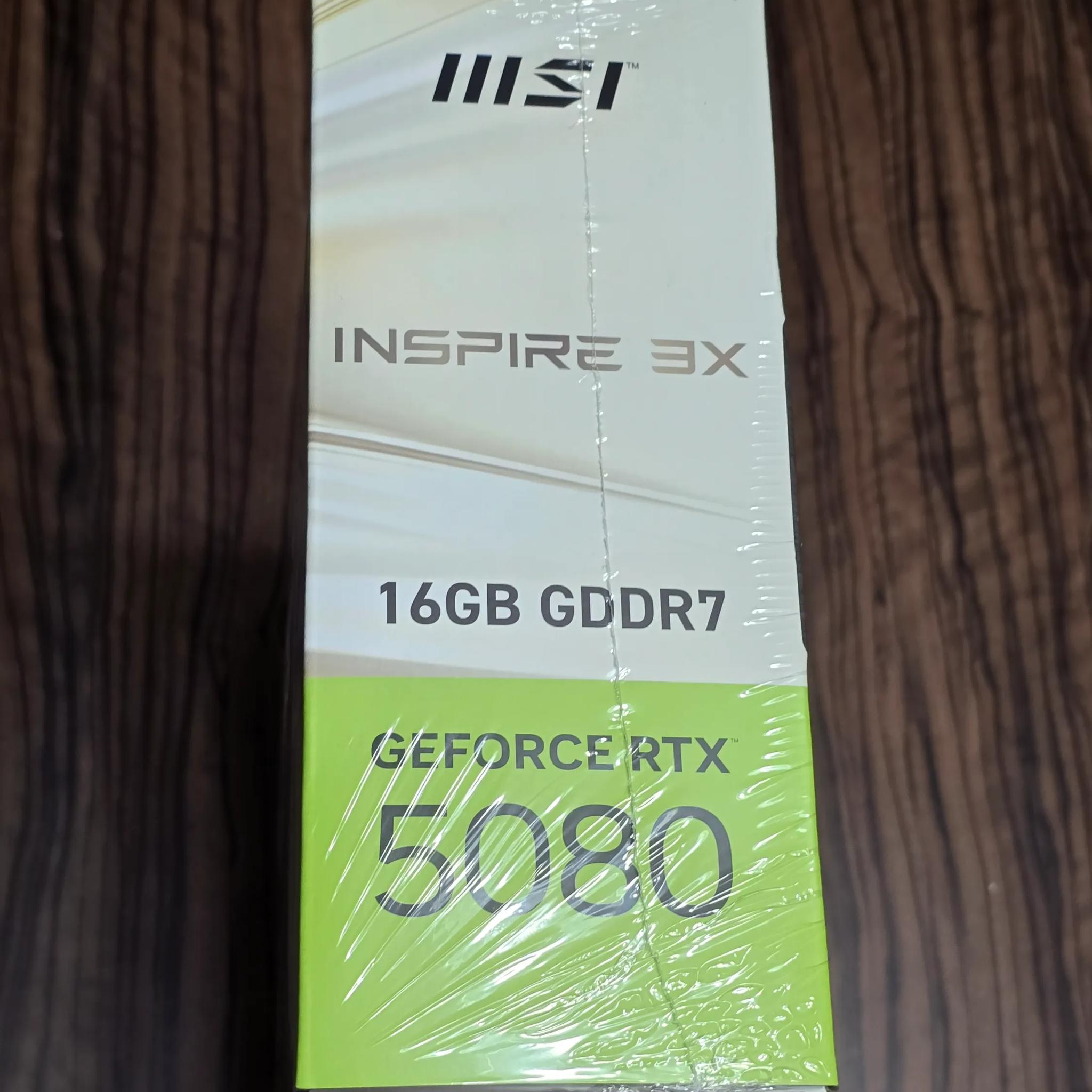 MSI Geforce NVIDIA RTX 5080 INSPIRE 3X OC 16GB Graphics Card USA Ship
