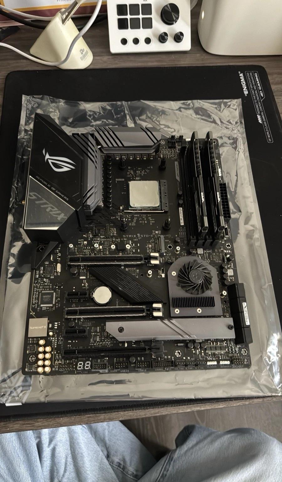 ASUS ROG STRIX X570-E GAMING ATX Motherboard, AMD CPU & RAM Combo