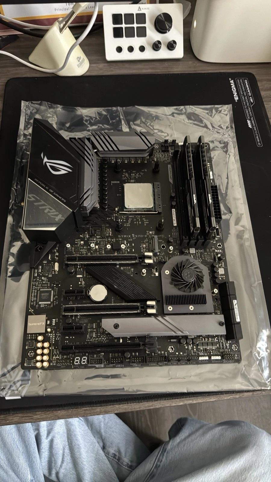 ASUS ROG STRIX X570-E GAMING ATX Motherboard, AMD CPU & RAM Combo