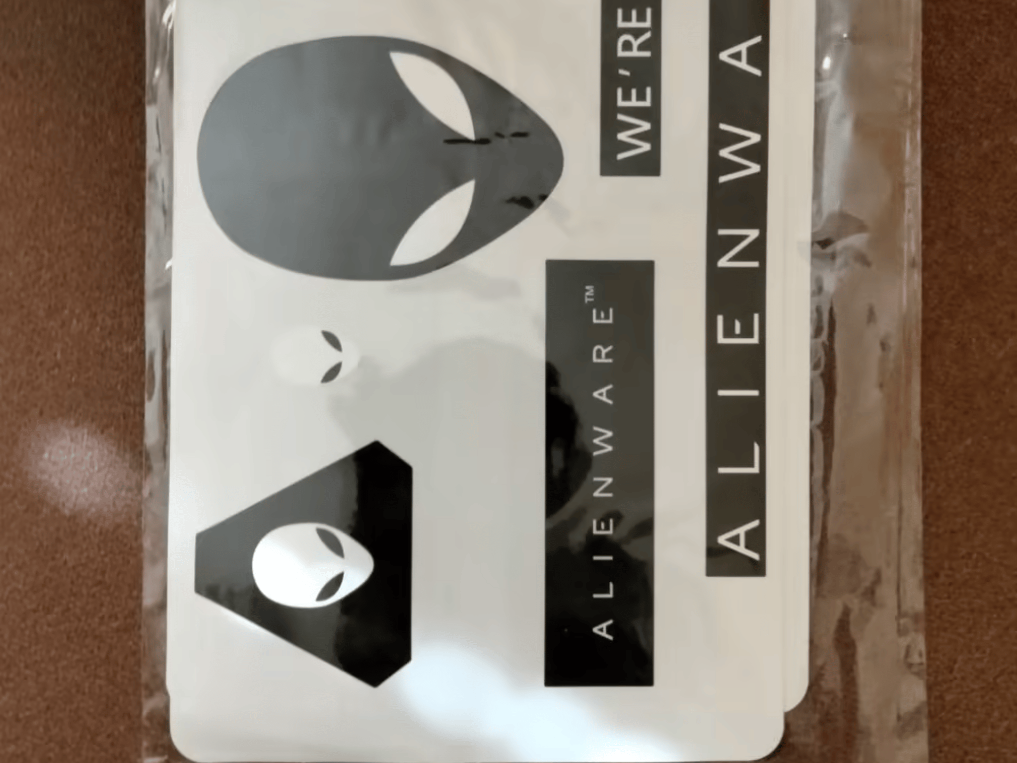 BNIB sealed Alienware stickers, small