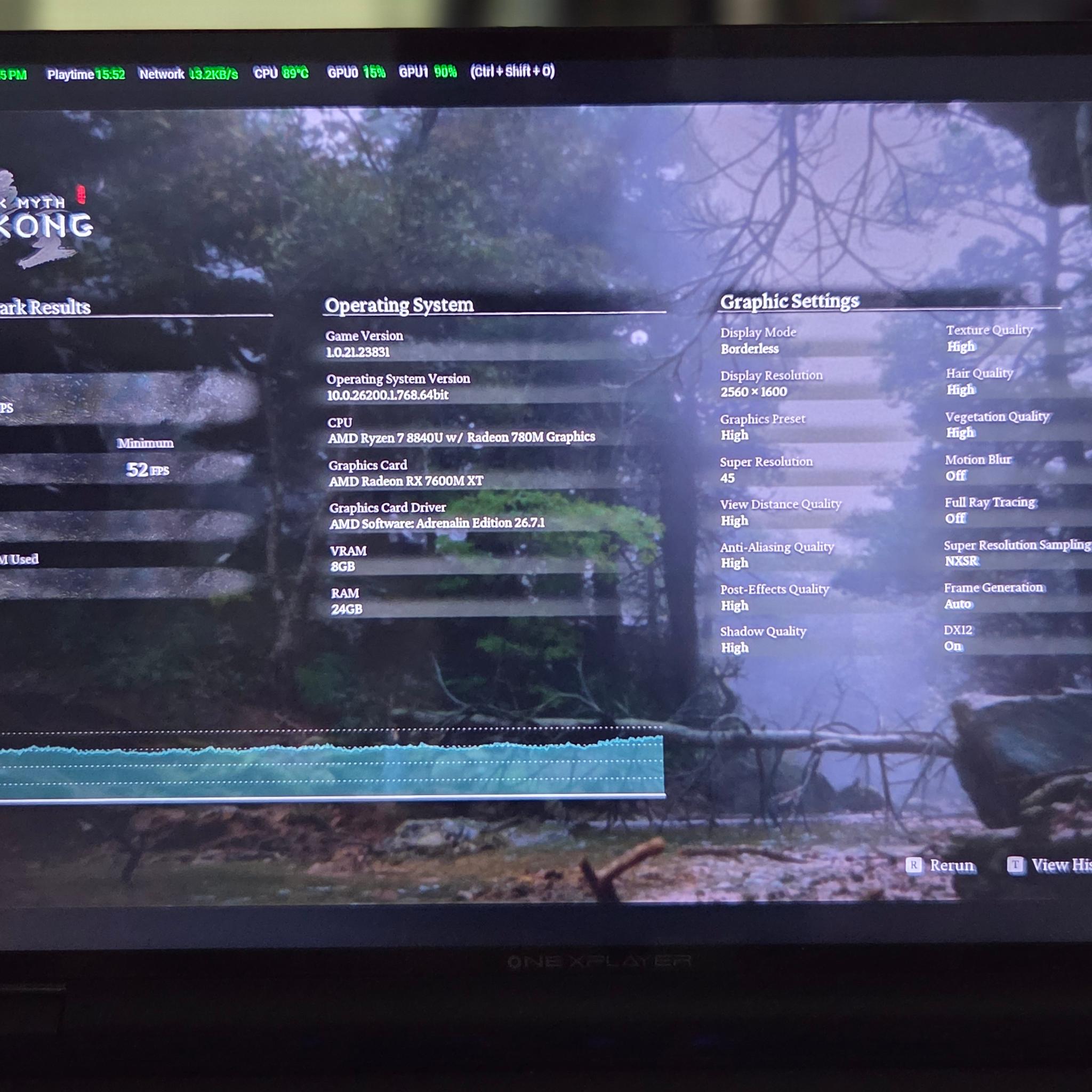 ONEXPLAYER ONEXGPU (7600M XT / 8 GB GDDR 6 VRAM)
