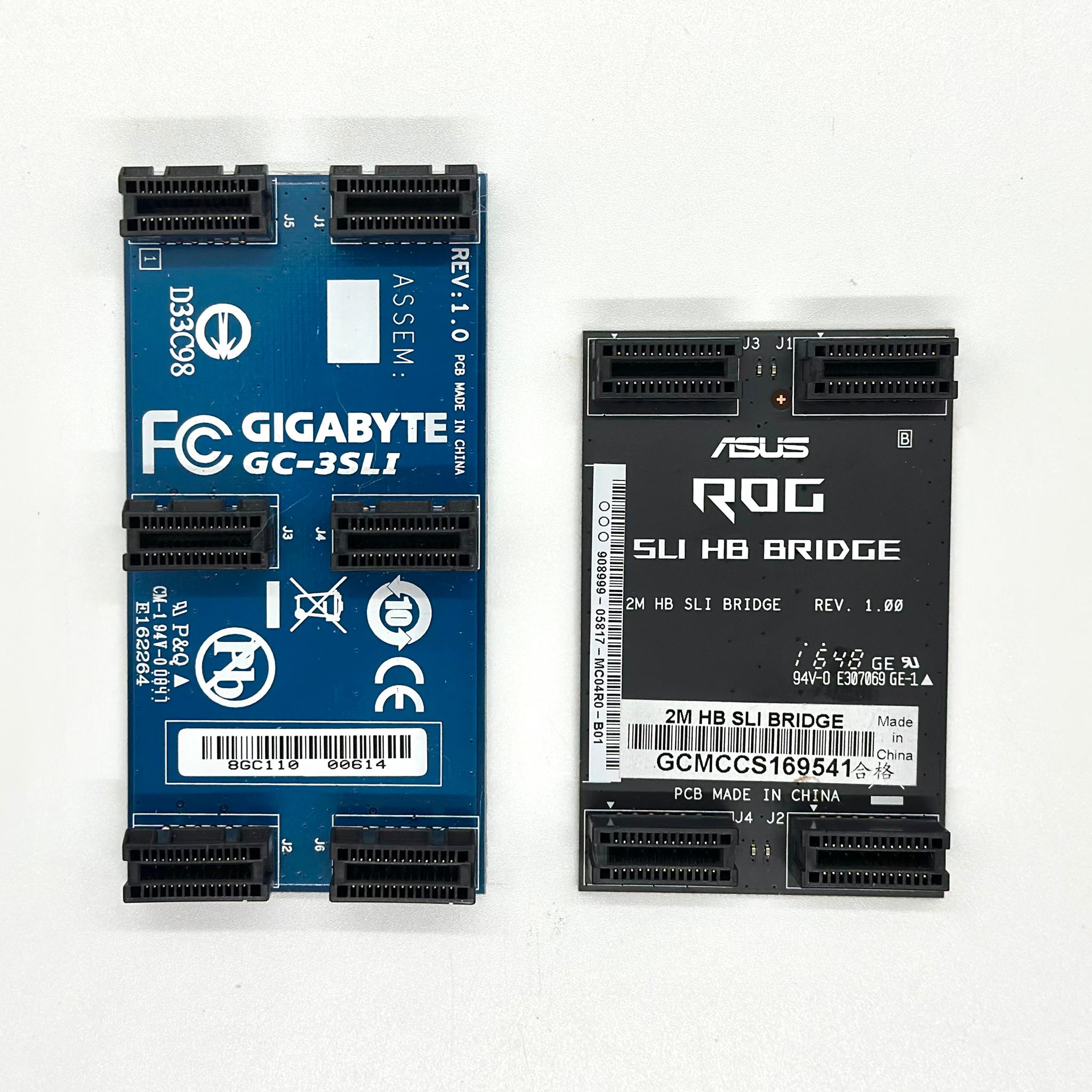 ASUS Rog SLI HB BRIDGE + Gigabyte 3 way SLI Connector