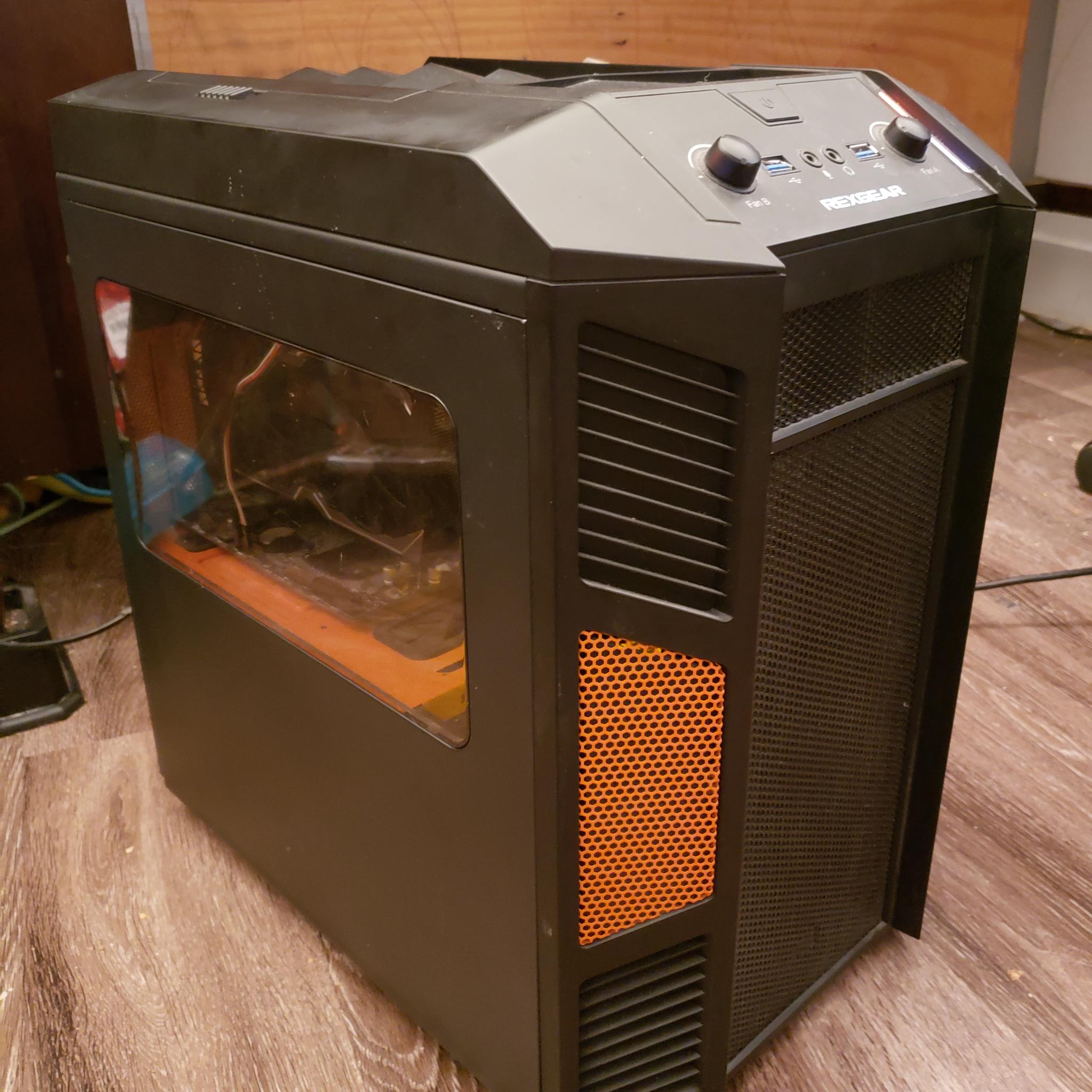 USED Custom PC, i5 8400 3.80GHz, 2x4gb DDR4, GTX 1060 6gb, 256Gb SSD + 2TB HDD