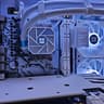 Liquid cooled Arctic Rig Ryzen 5 / 32GB DDR4/  2TB SSD / RTX 3060 12GB