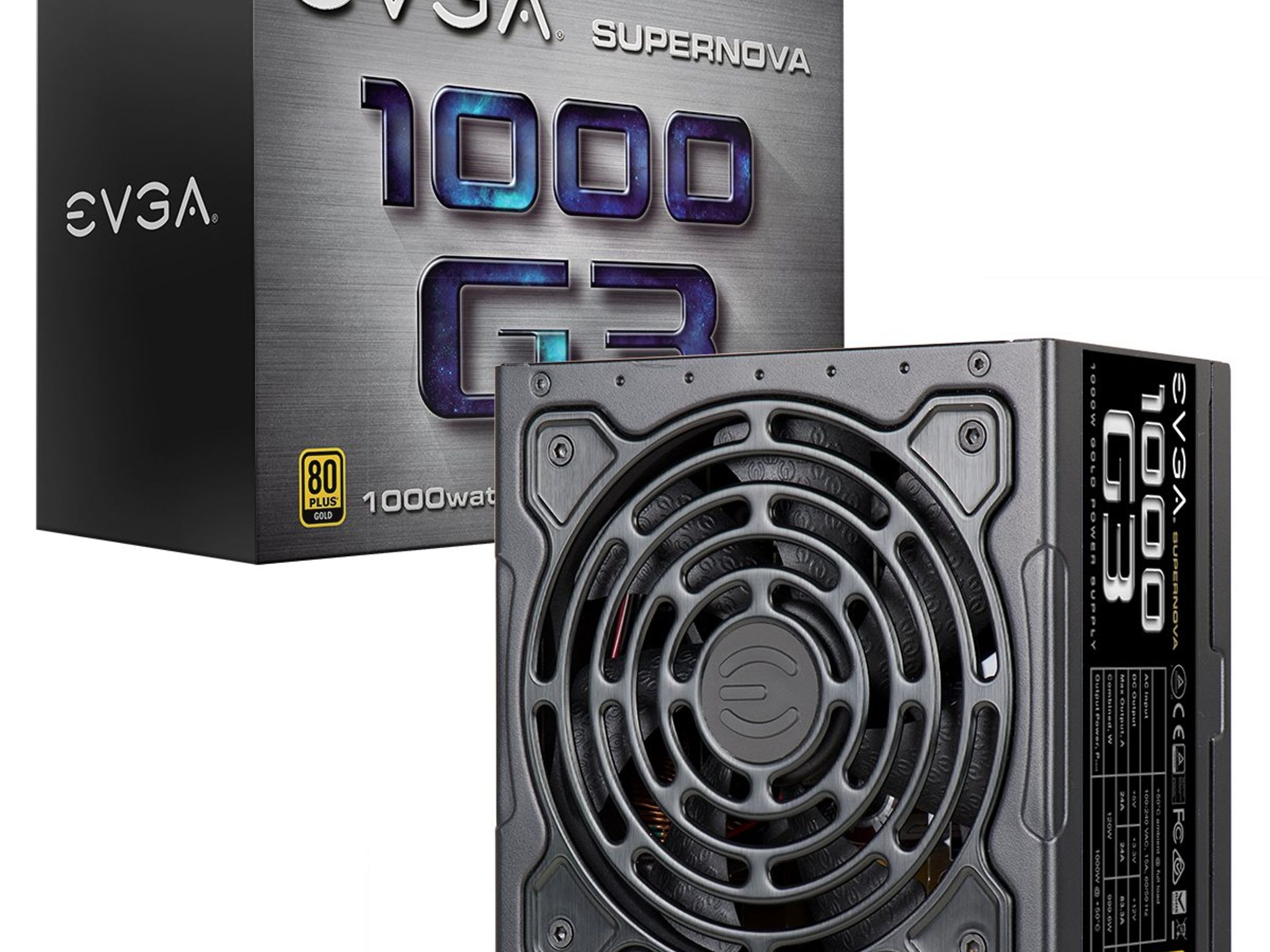Used EVGA Supernova 1000w G3 (80+ Gold) Fully Modular Power Supply - Tested - PARTIAL CABLES!