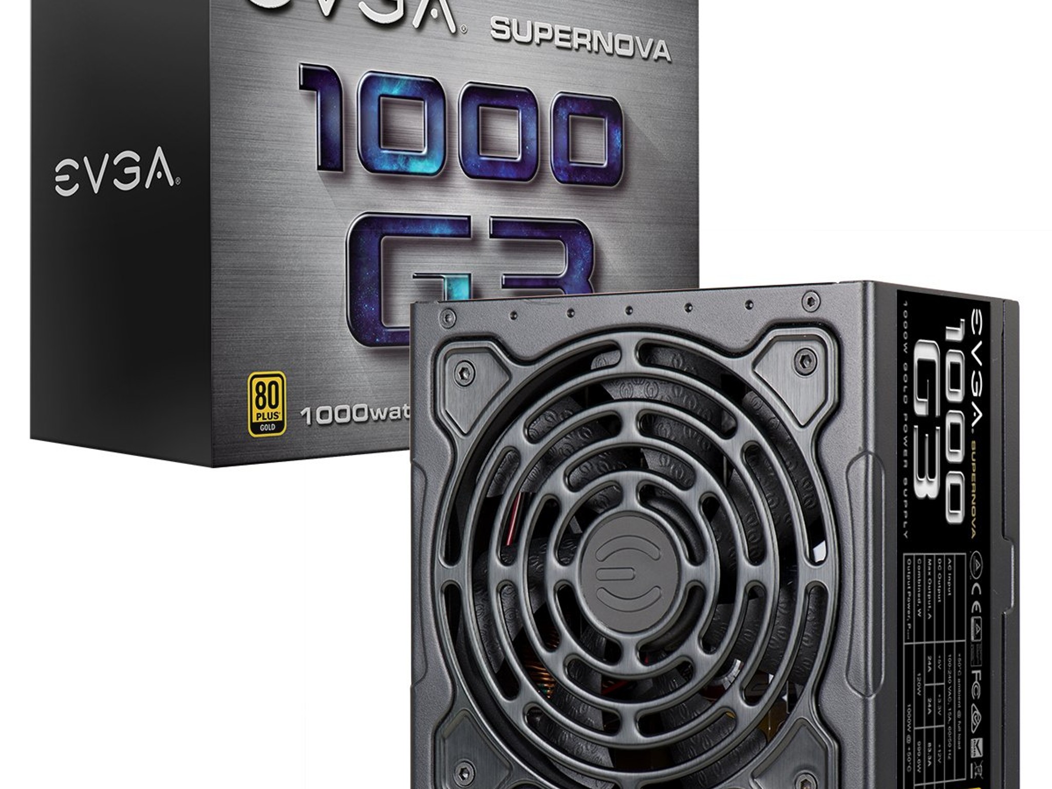 Used EVGA Supernova 1000w G3 (80+ Gold) Fully Modular Power Supply - Tested - PARTIAL CABLES!