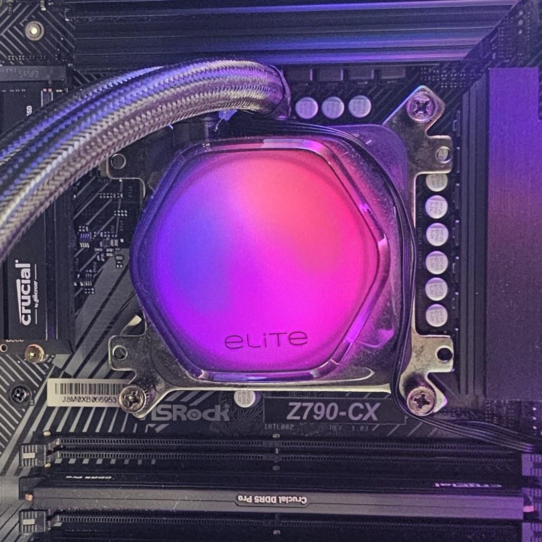 240mm AIO ELITE RGB CPU Liquid Cooler for Intel LGA1700
