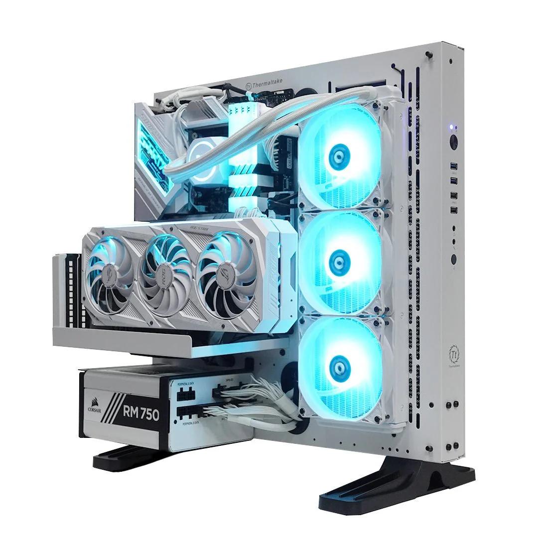 Thermaltake Core P3 Snow Case | Panoramic | Wall Mountable | ATX | PCIE 4.0 Riser Cable Included