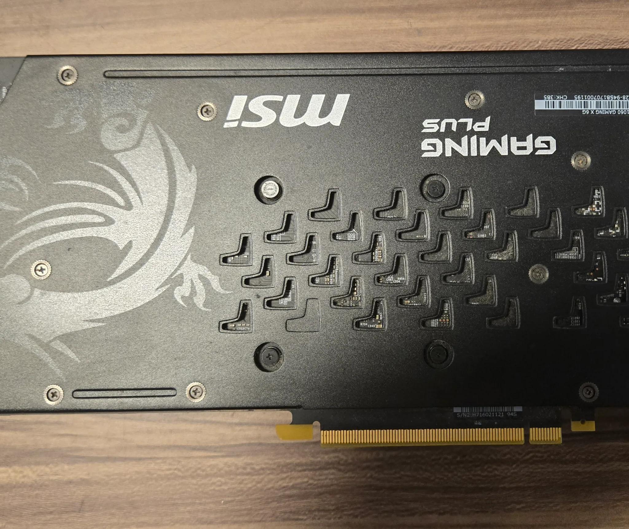 MSI GeForce GTX 1060 Gaming X 6GB DDR5