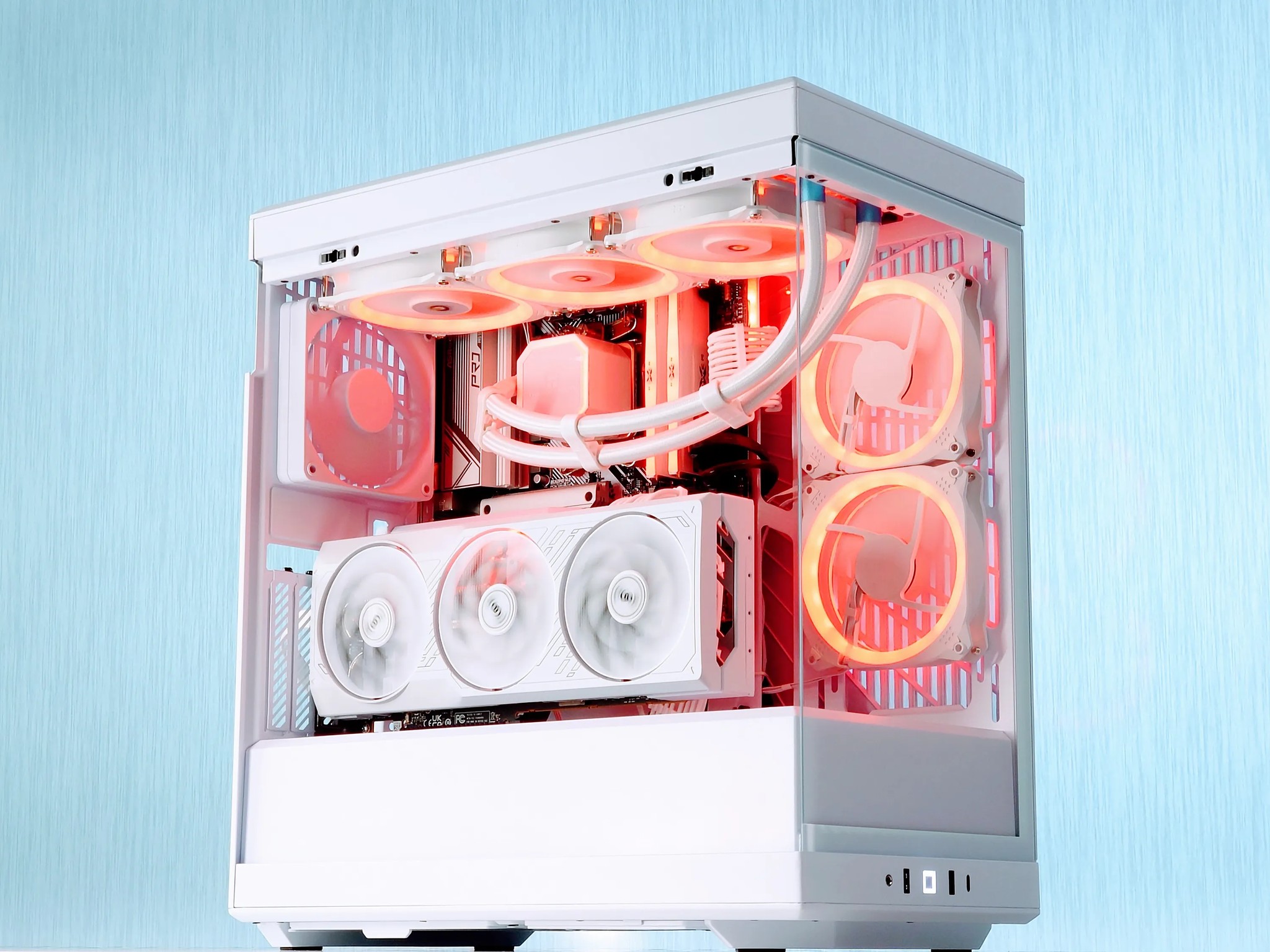 🏞️🤍☁️Liquid Cooled Gaming PC❄️AMD RX 7900 GRE 16GB❄️AMD Ryzen 7 7700❄️32GB DDR5❄️1TB SSD