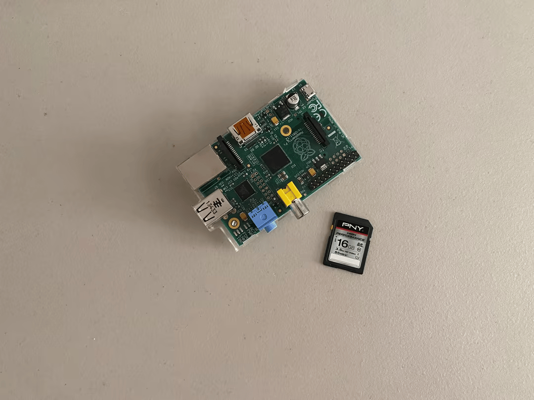 Raspberry Pi B+ Rev 1.0 and 16gb SD card