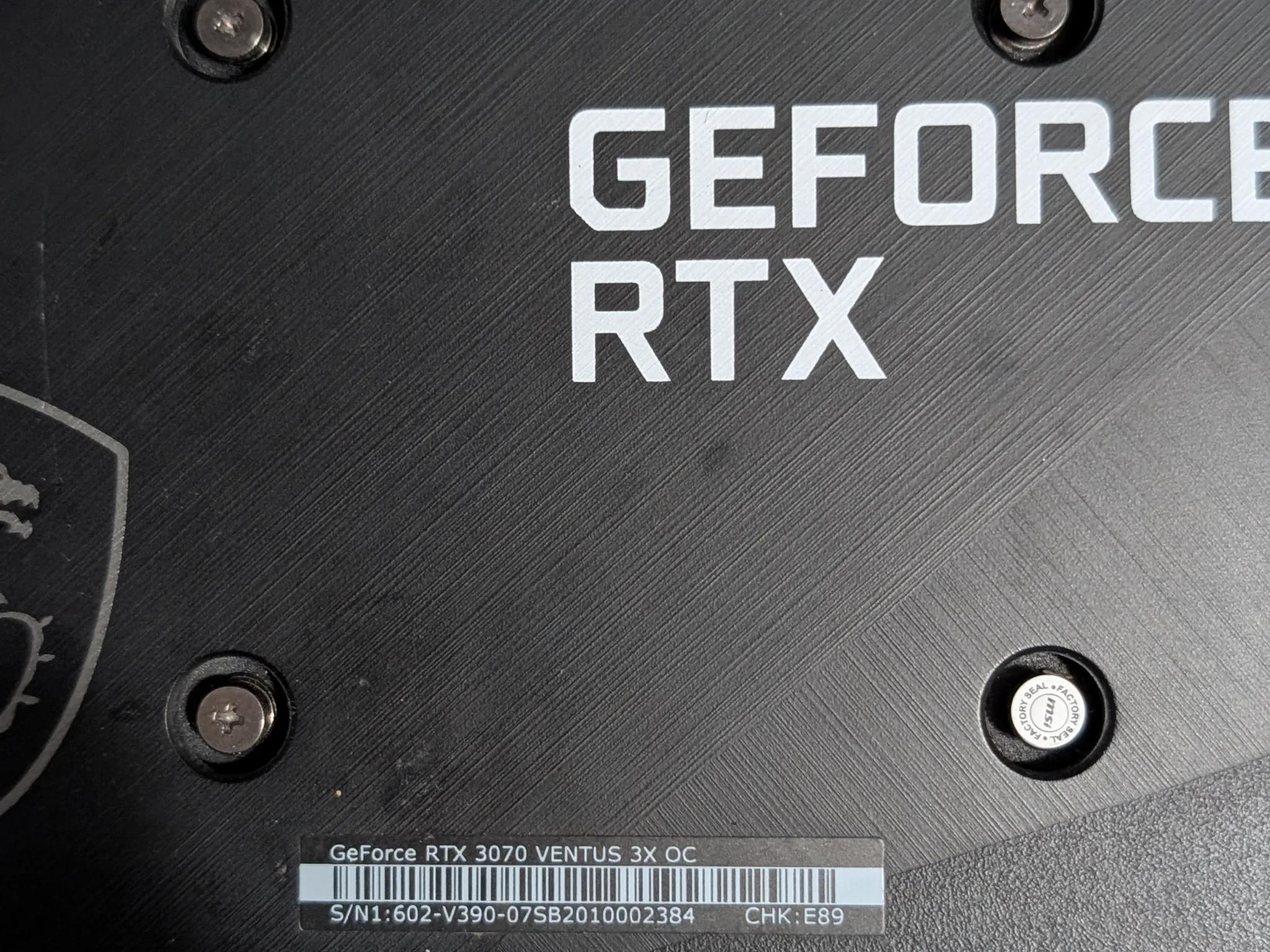 MSI RTX 3070 Ventus 3X OC