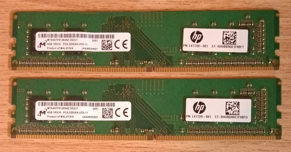 8 GB Micron DDR4-3200