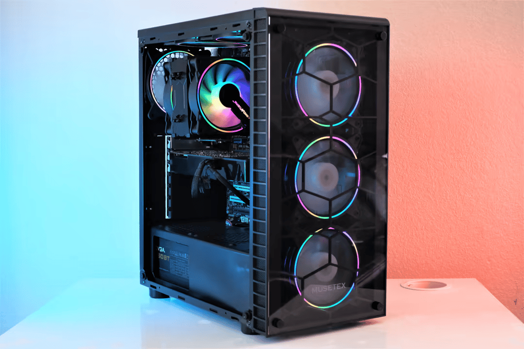 BLUE BUDGET RGB GAMING PC | Intel Core I5-3570K | PNY GeForce GTX 670 | Corsair XMS3 16gb 