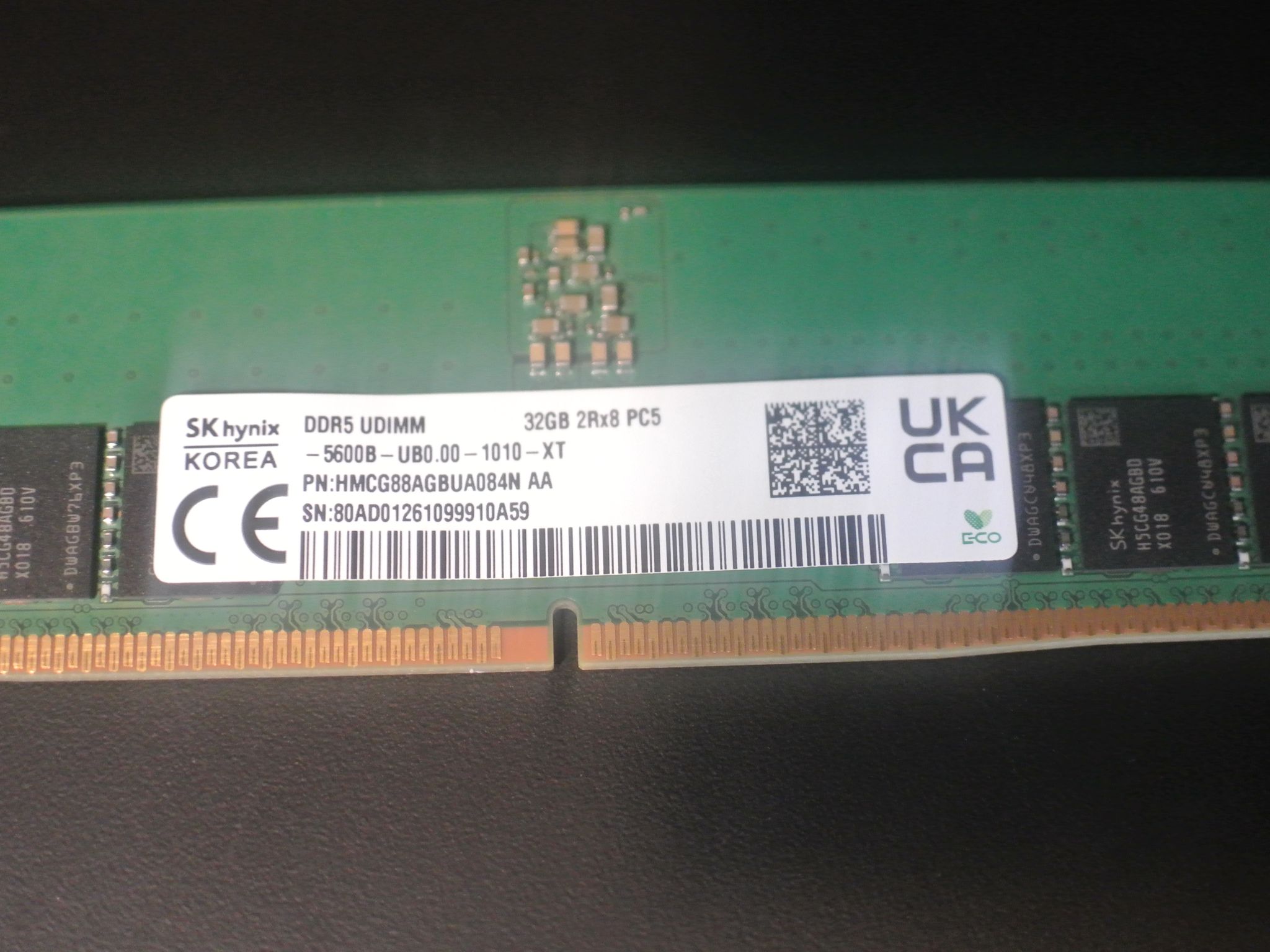 SK Hynix 32GB DDR5 5600MT/s Desktop RAM Memory