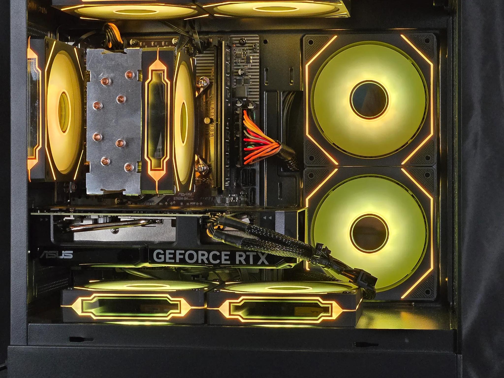 🔶Gold Sparrow🔶Gaming PC with i5 12400/ RTX 4060 Ti/16gb RAM/ 1TB SSD/8RGB Fans/ Windows 11 Pro