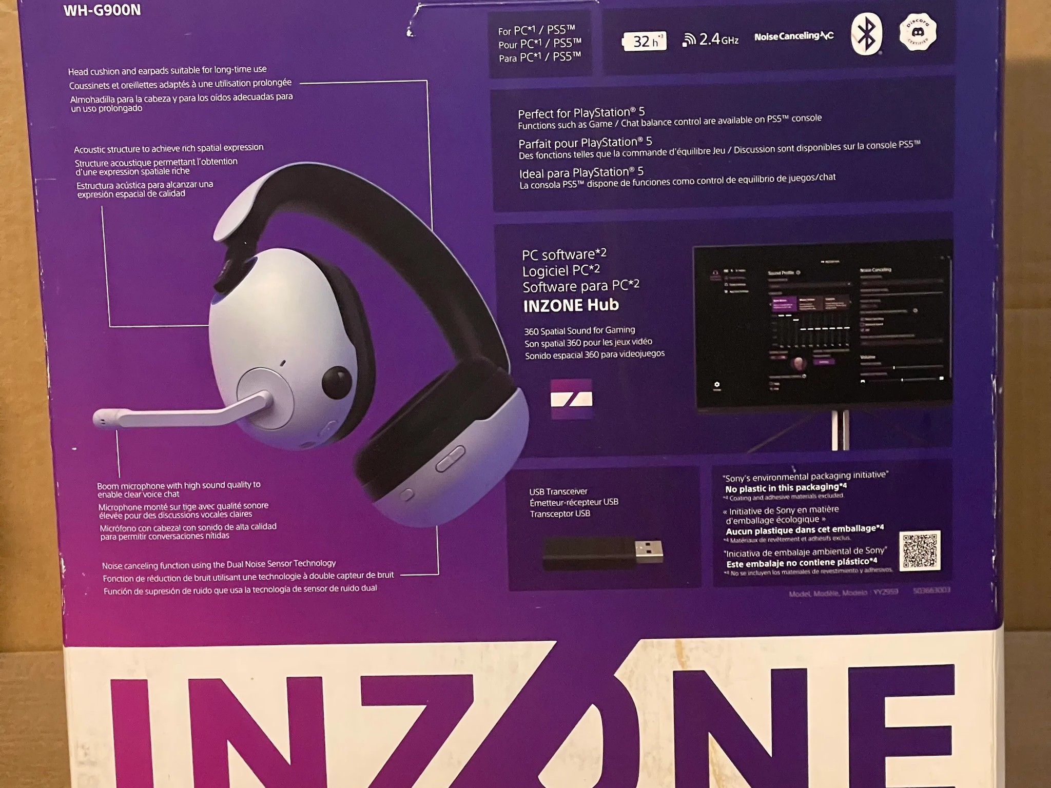 Sony INZONE H9 Wireless Noise Cancelling Gaming Headset