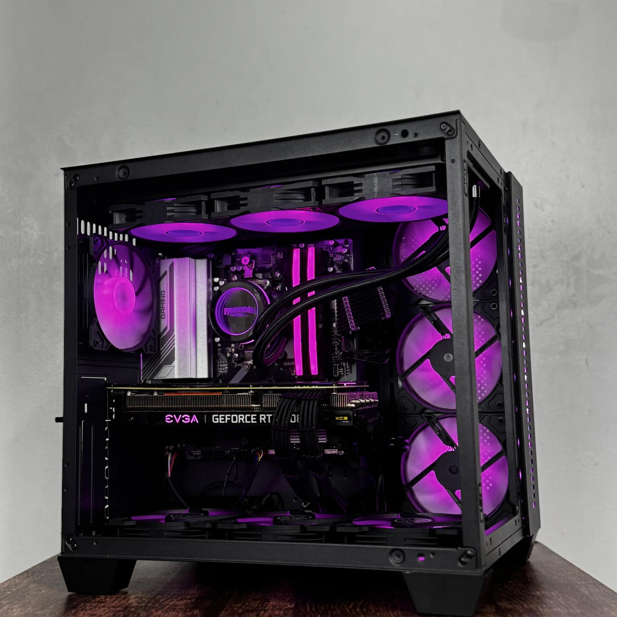 🖤Black🖤 High-End Gaming PC (Ryzen 5 7500f + RTX 3080 + 32gb of ram)