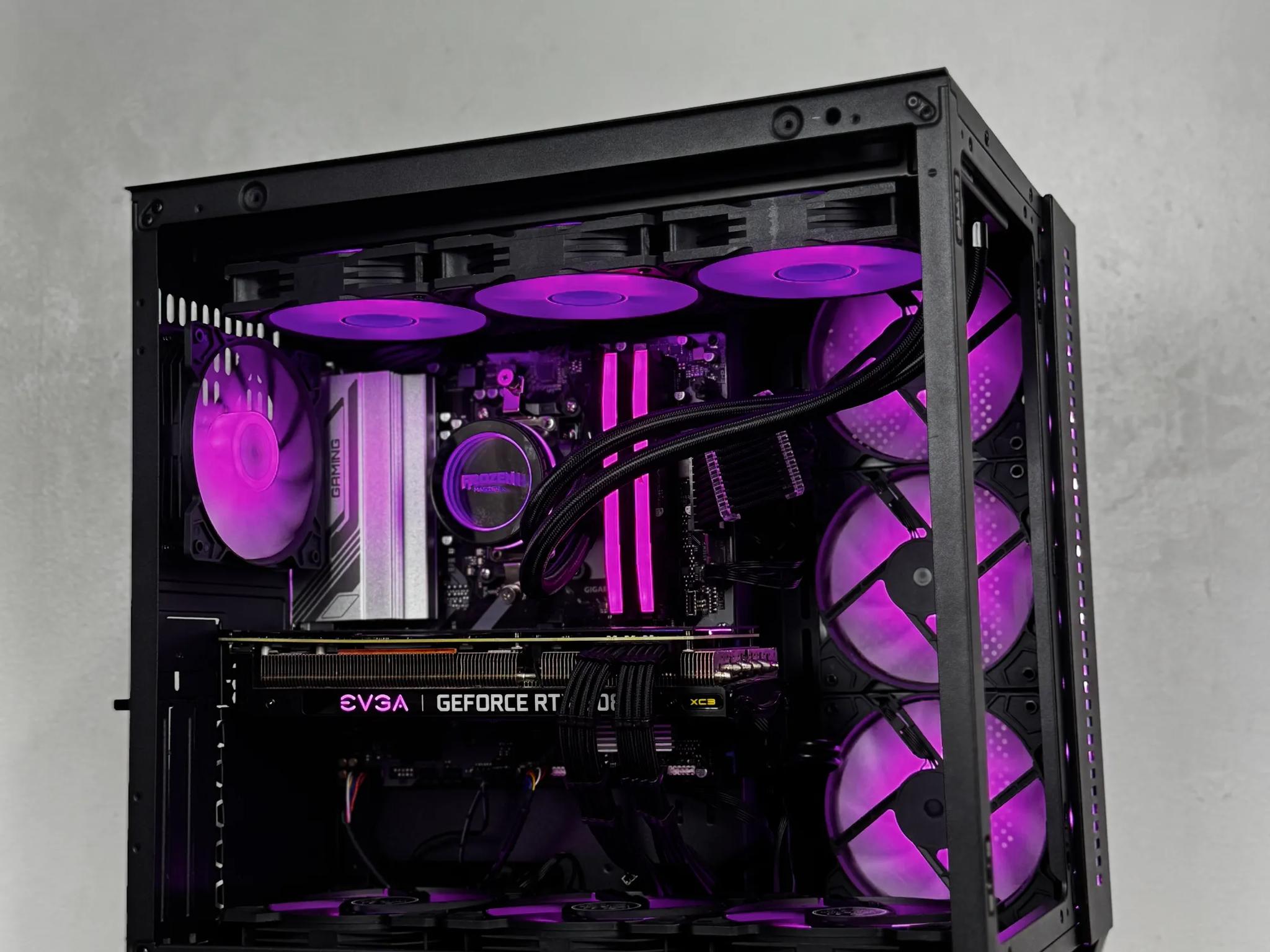 🖤Black🖤 High-End Gaming PC (Ryzen 5 7500f + RTX 3080 + 32gb of ram)