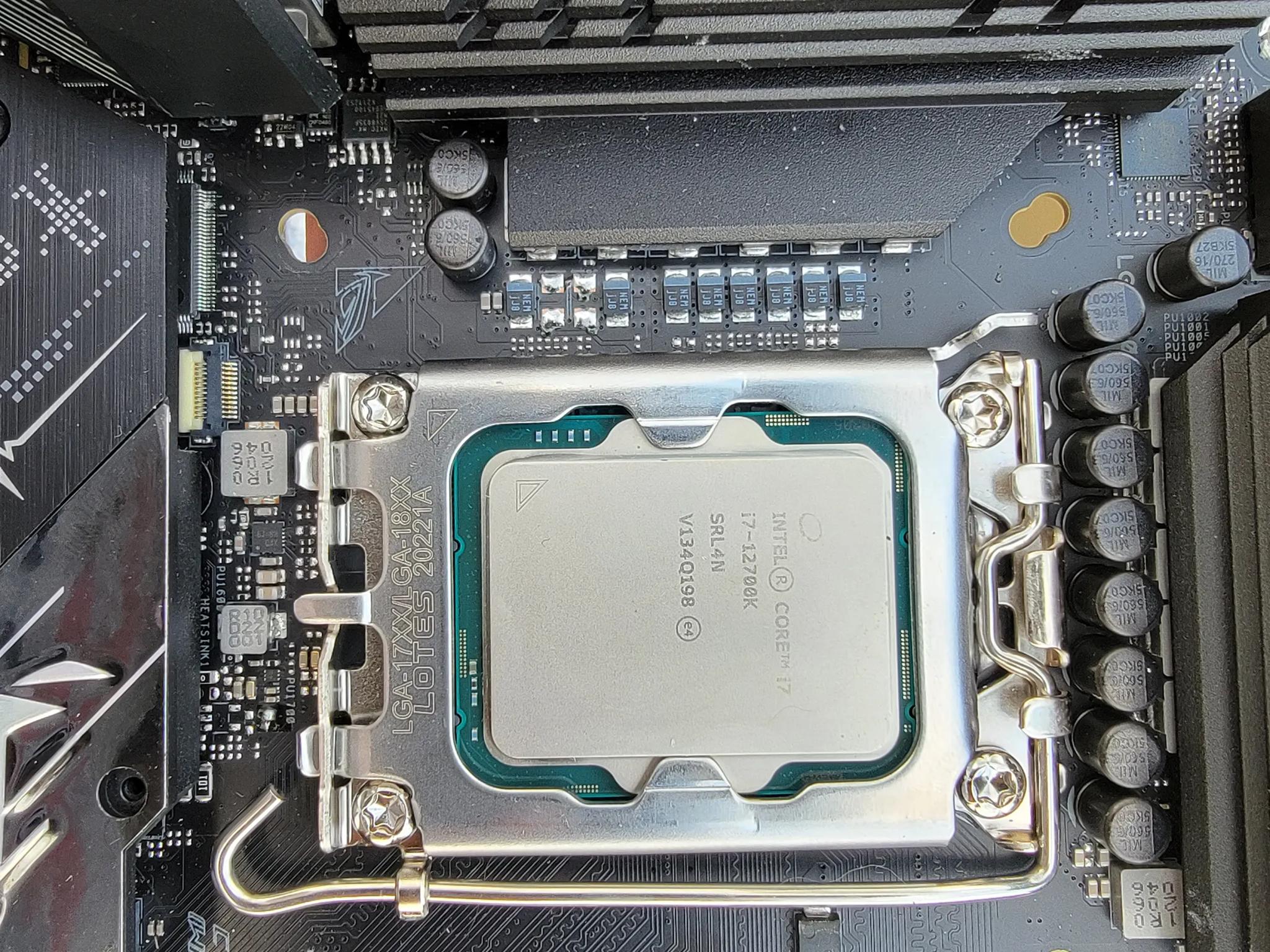 i7-12700k and Asus Rog itx mobo combo